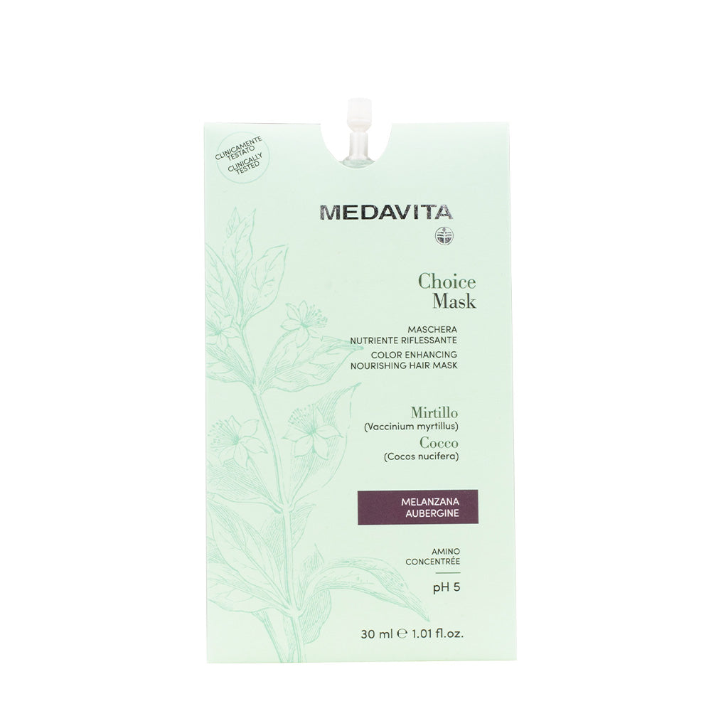 Medavita Lunghezze Choice Mask Aubergine 30ml  - maschera nutriente riflessante melanzana