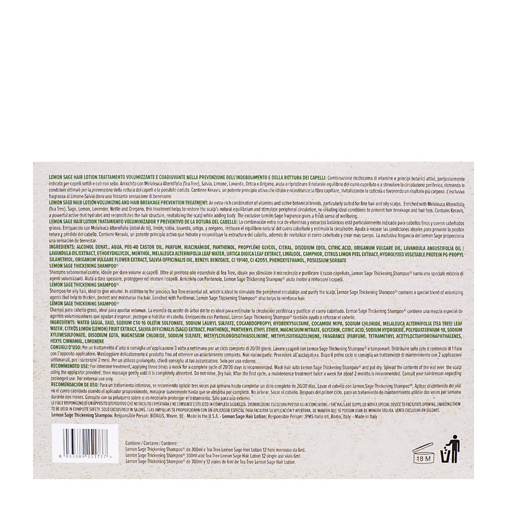 Paul Mitchell Tea Tree Lemon Sage Program - programma volumizzante anti rottura