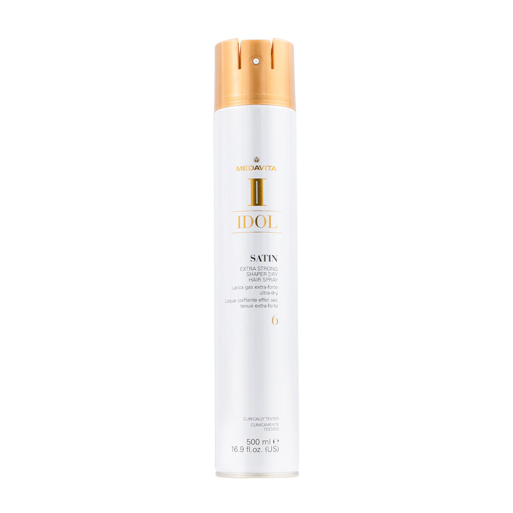 Medavita Idol Styling Satin Extra Strong Shaper Dry Hairspray 6 500ml - lacca extra forte