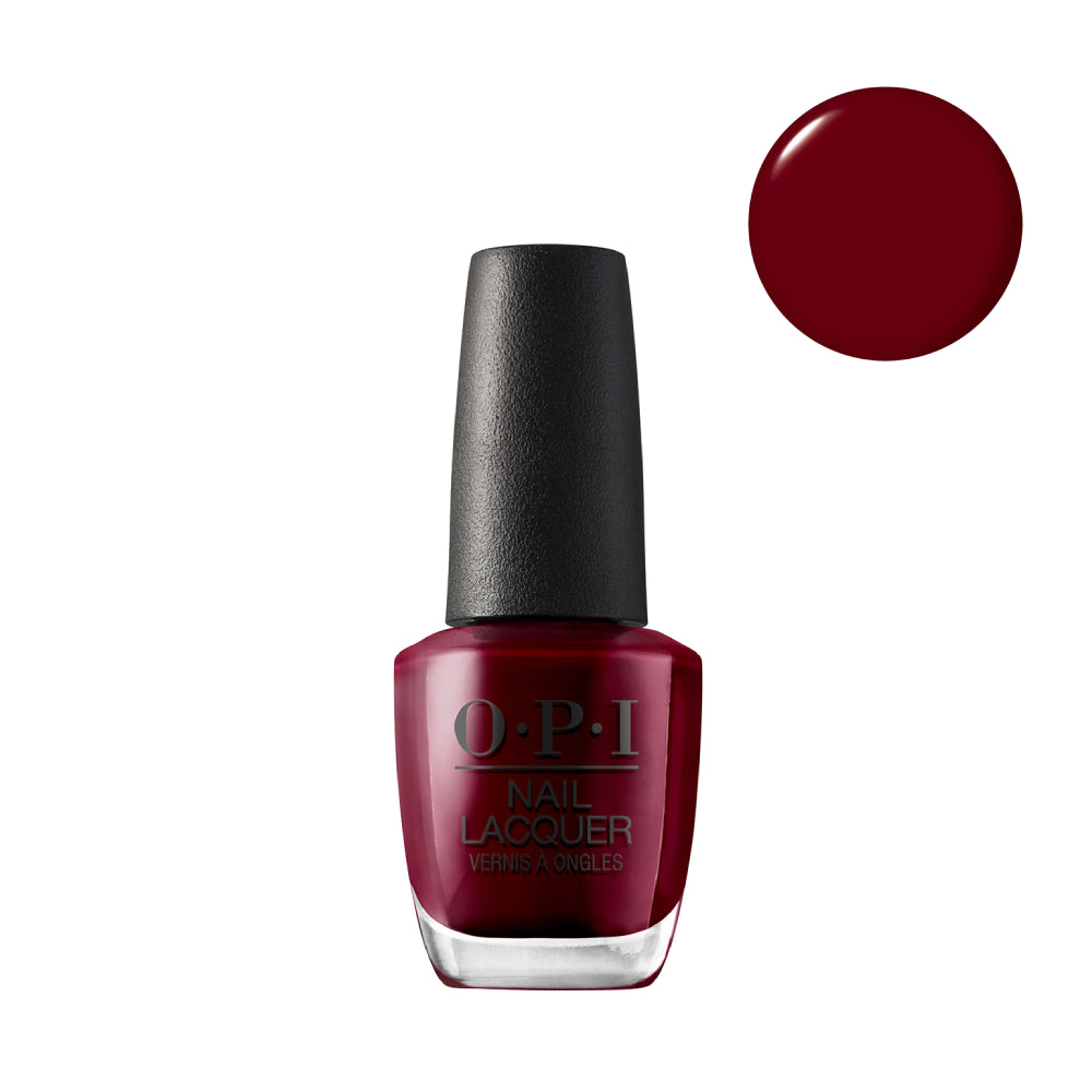OPI Nail Lacquer NL L87 Malaga Wine 15ml - smalto per unghie rosso vino intenso