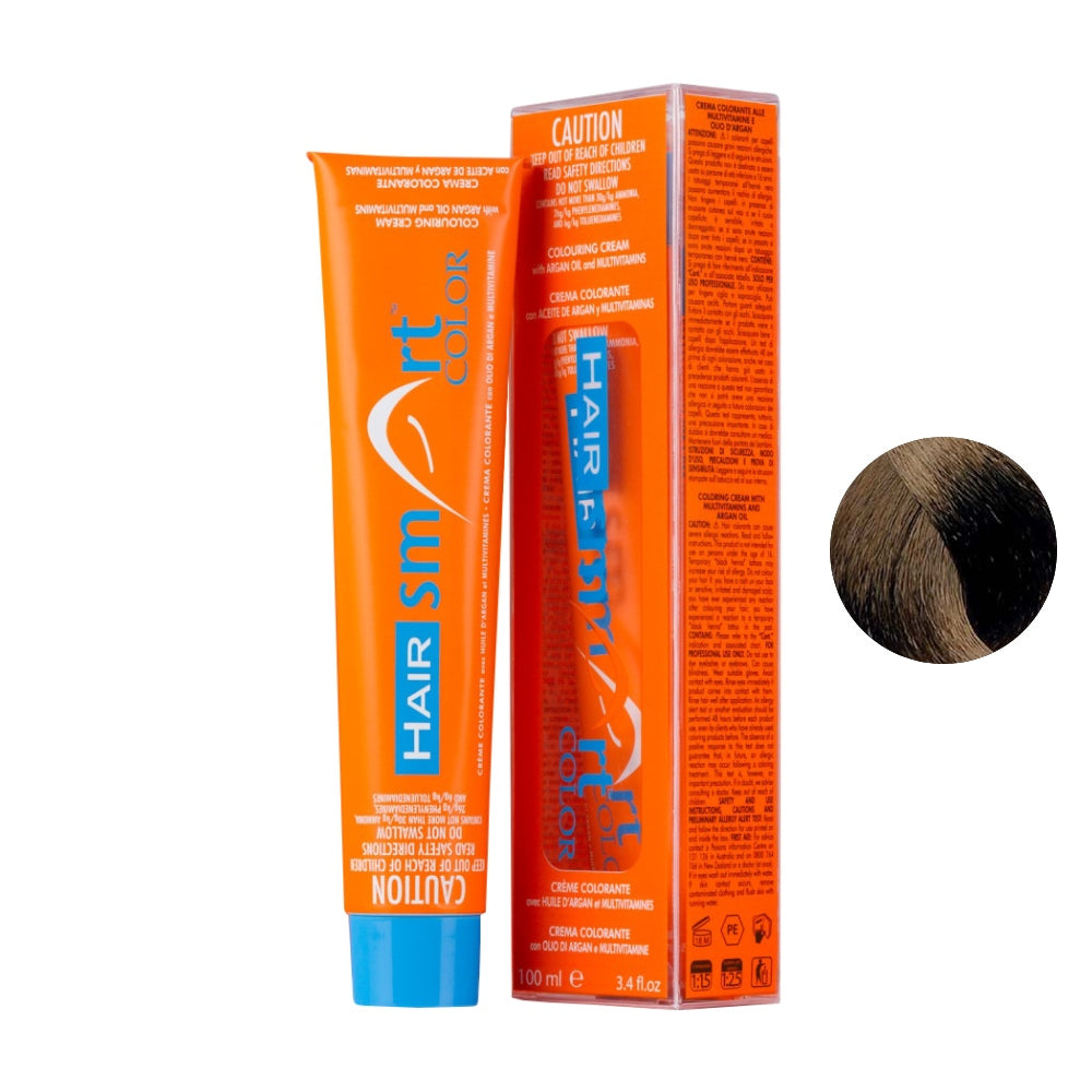 Hair Smart Color Crema Colorante 5 Castano chiaro 100ml - tinta pronta all'uso