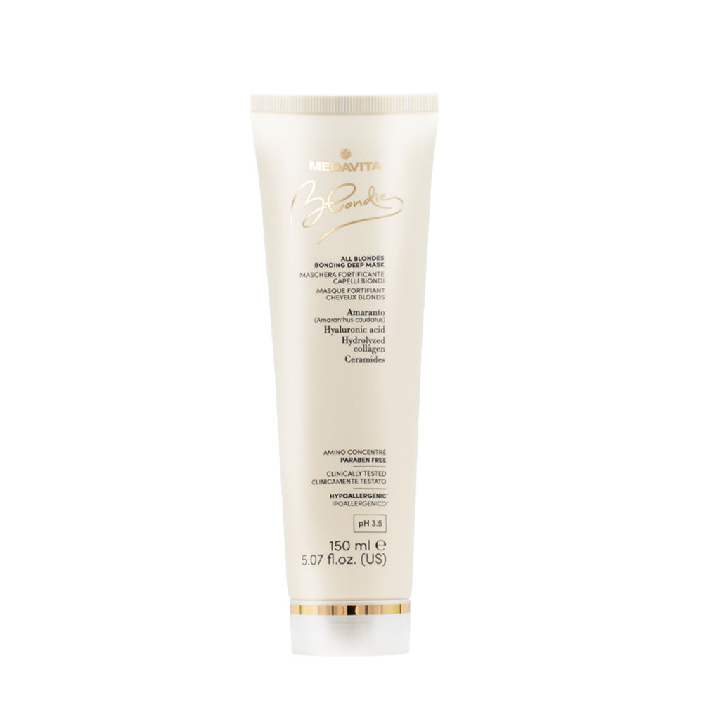 Medavita Blondie All Blondes Bonding Deep Mask 150ml - maschera rimpolpante per tutti i capelli biondi