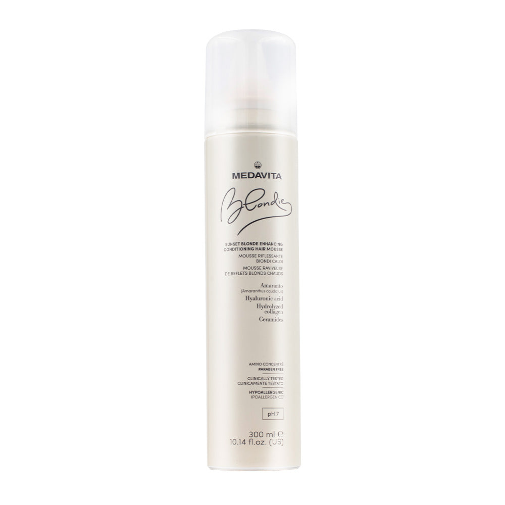 Medavita Blondie Sunset Blonde Enhancing Conditioning Hair Mousse 300ml - mousse riflessante biondi caldi