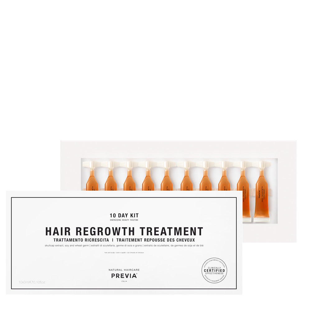 Previa Extra Life Hair Regrowth Treatment 10 Days Kit 10x3ml - trattamento anti diradamento