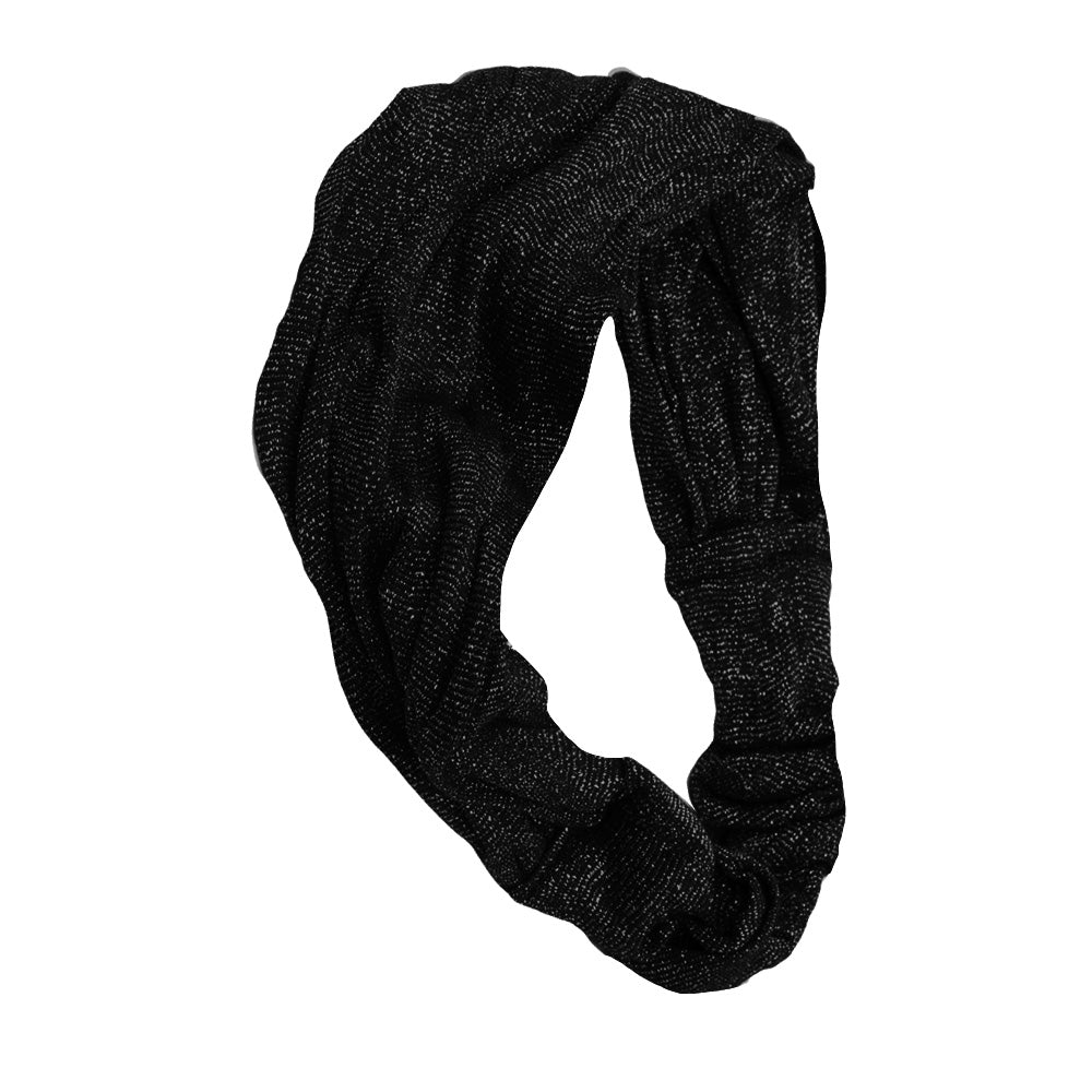 VIAHERMADA Fascia per Capelli Lurex 12cm Nero