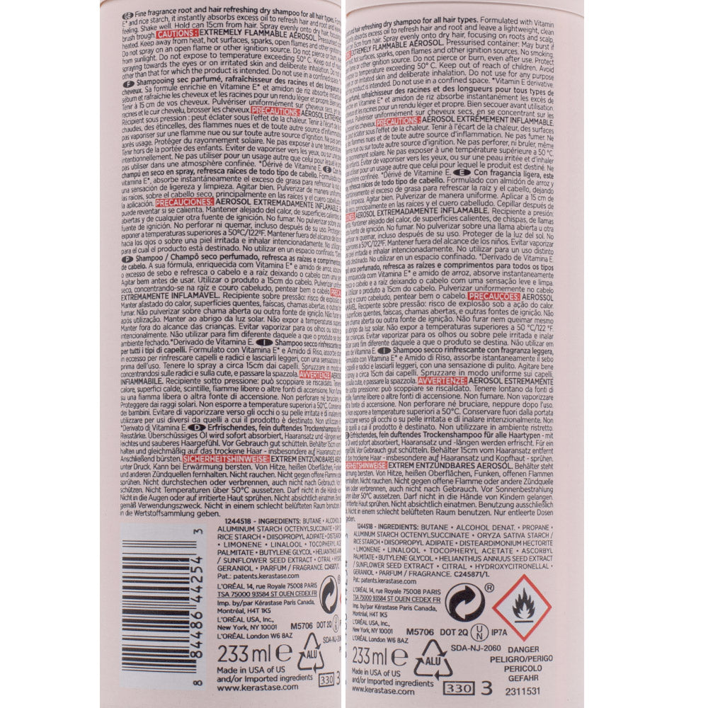 Kerastase Fresh Affair Refreshing Dry Shampoo 150g - shampoo a secco rinfrescante