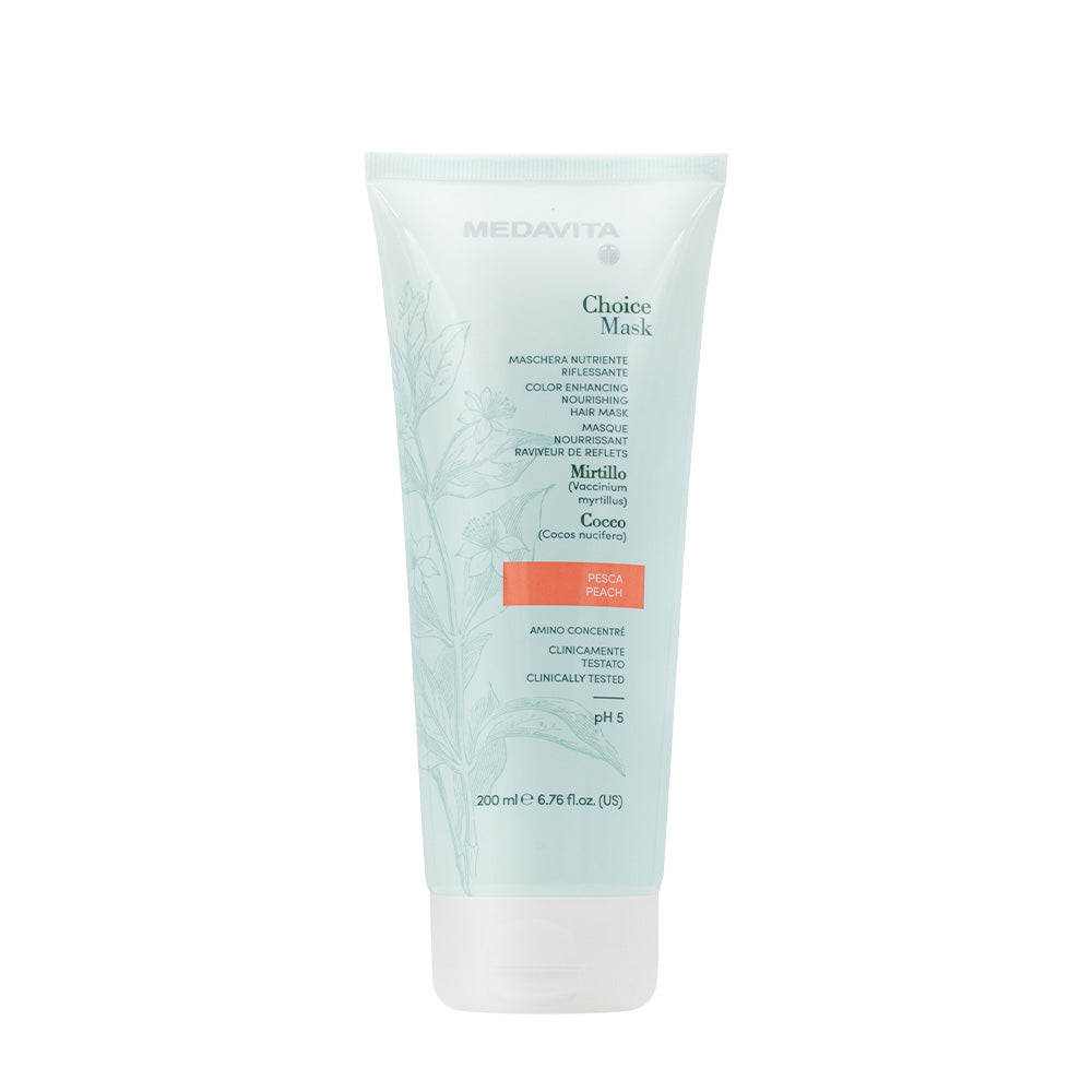 Medavita Lunghezze Choice Mask Peach 200ml - maschera nutriente riflessante pesca