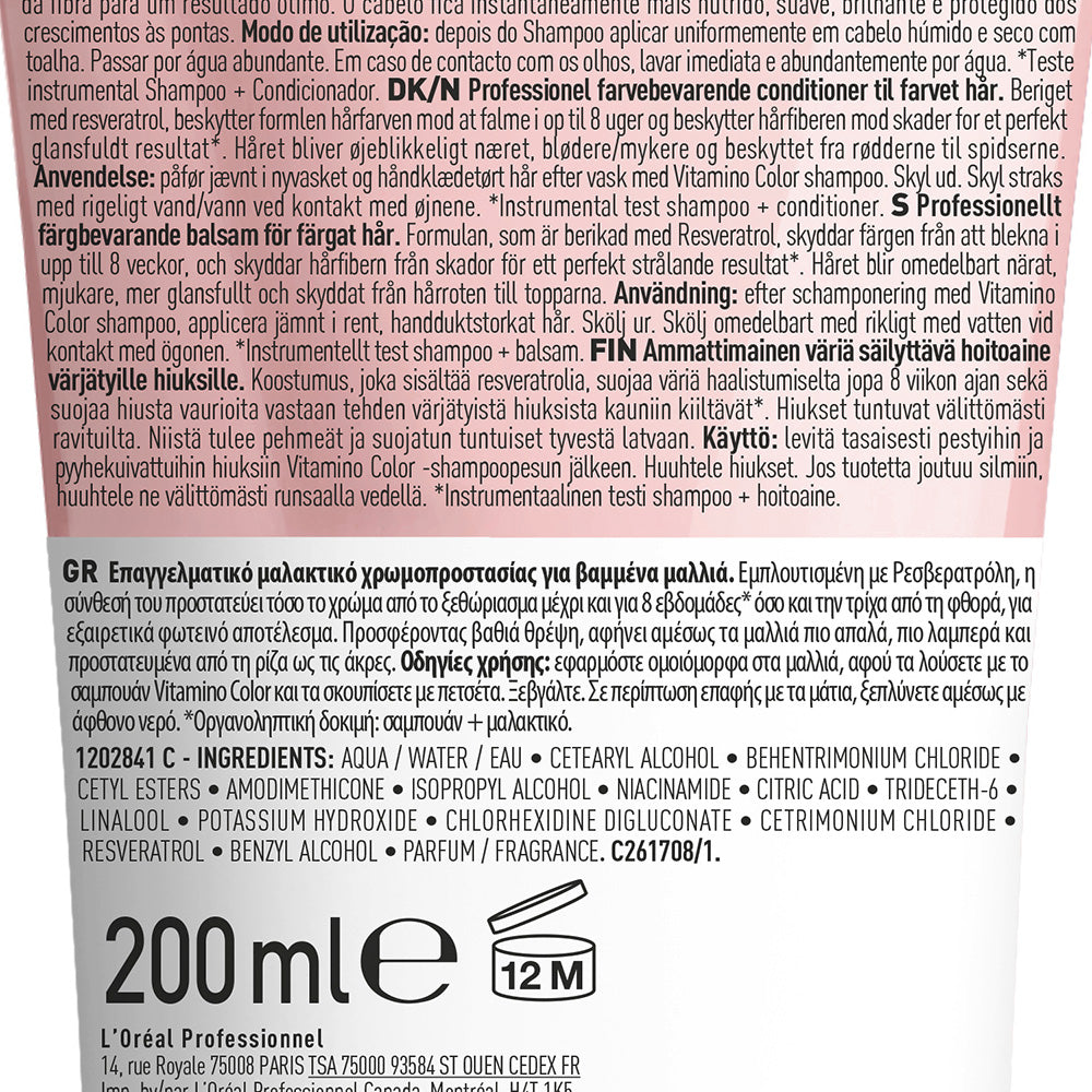 L'Oréal Professionnel Paris Serie Expert Vitamo Color Conditioner 200ml - balsamo capelli colorati
