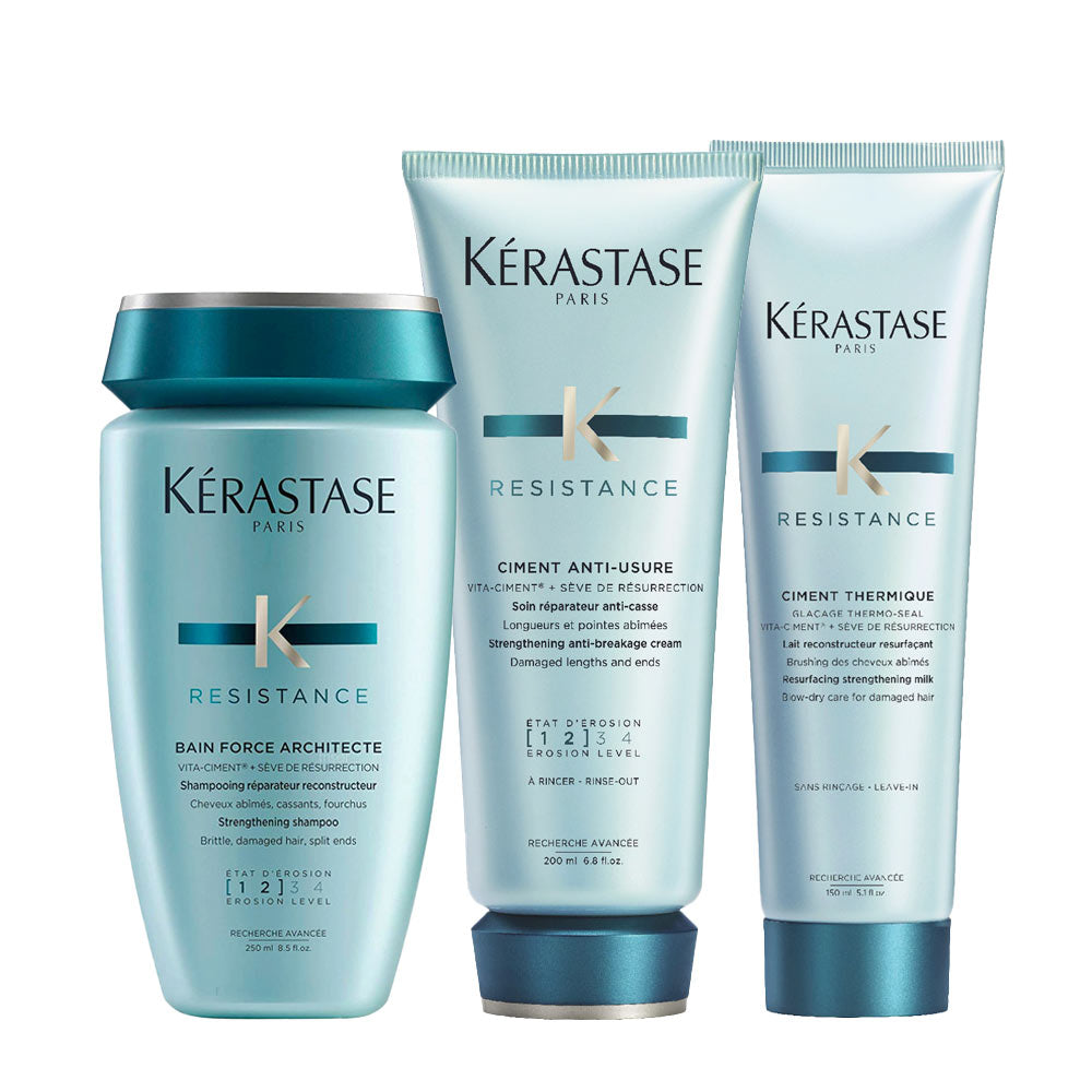 Kerastase Résistance Bain Force Architecte 250ml Anti-Usure 200 ml Thermique 150