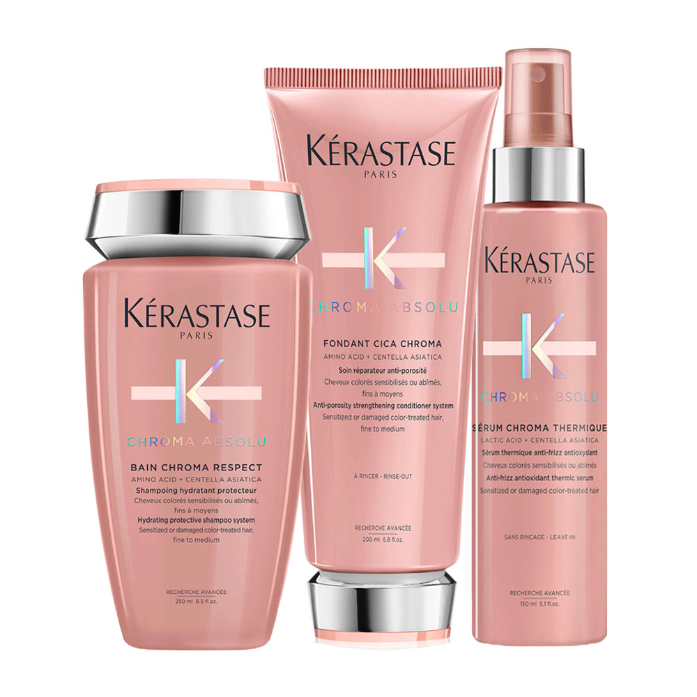 Kerastase Chroma Absolu Shampoo 250ml Conditioner 200ml Serum Thermique150ml