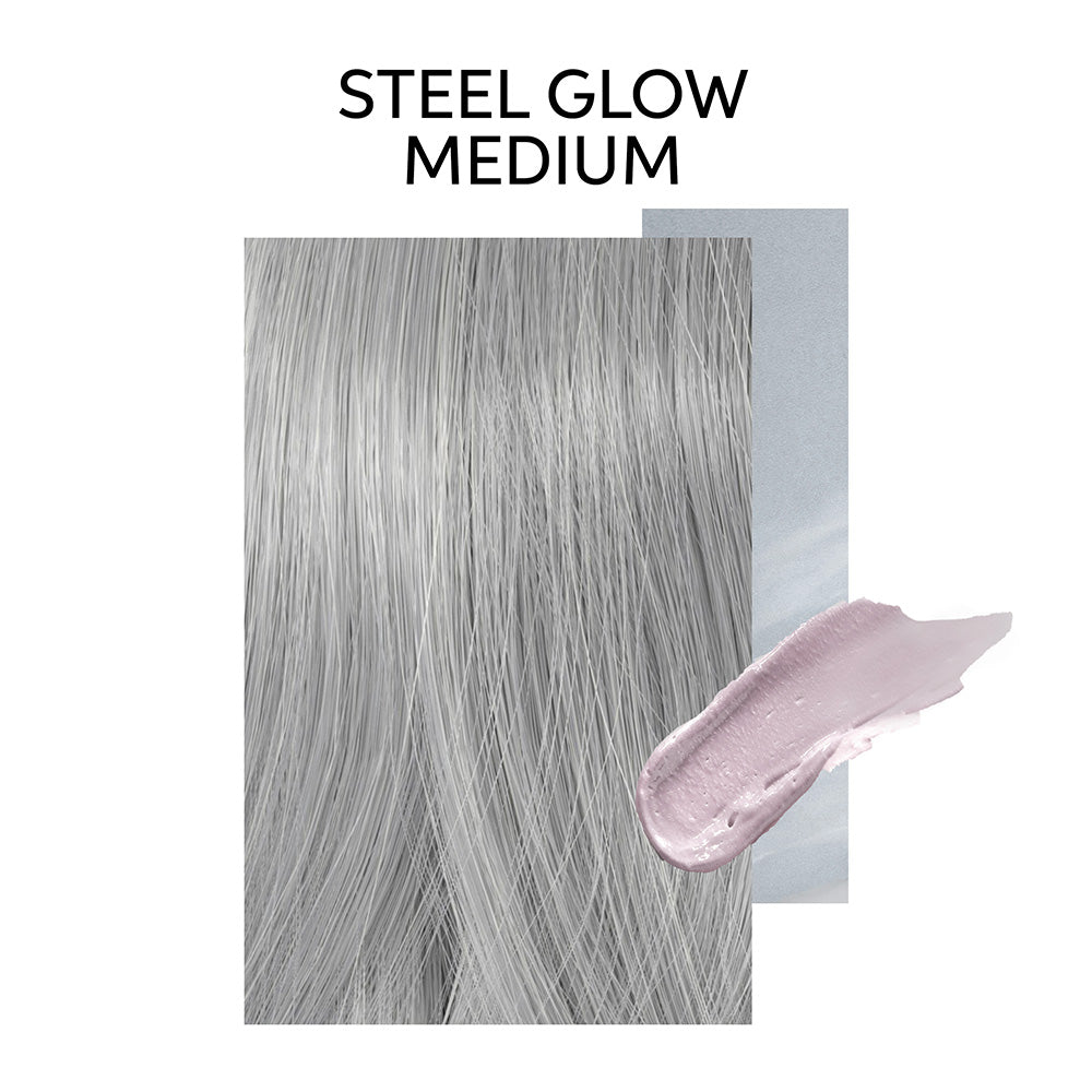 Wella True Grey Steel Glow Medium 60ml - tonalizzante per capelli grigio-acciaio