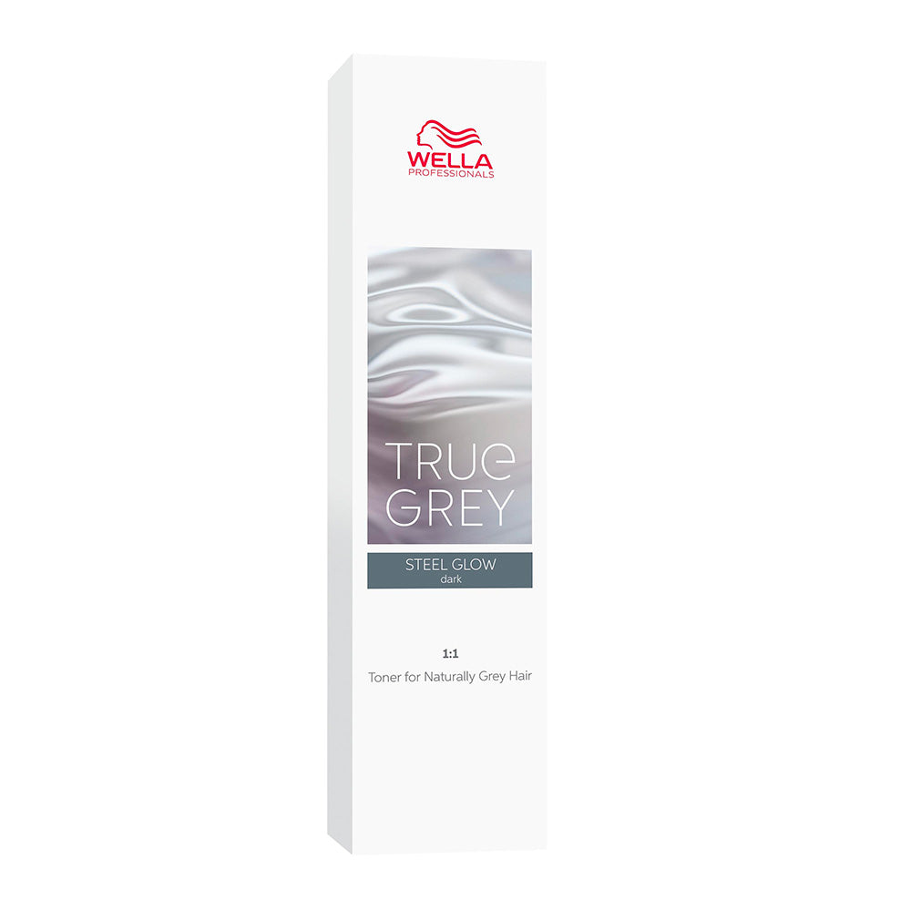 Wella True Grey Steel Glow Dark 60ml - tonalizzante per capelli grigio-acciaio