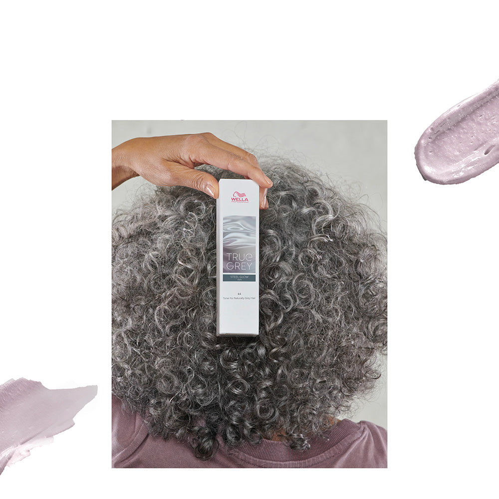 Wella True Grey Steel Glow Dark 60ml - tonalizzante per capelli grigio-acciaio