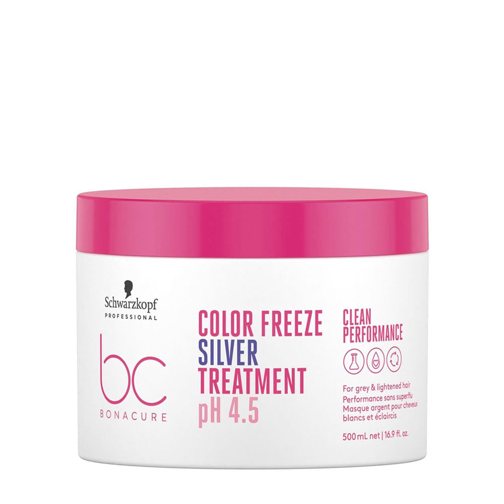 Schwarzkopf BC Bonacure Color Freeze Silver Treatment pH 4.5 500ml - maschera anti giallo per capelli grigi e bianchi