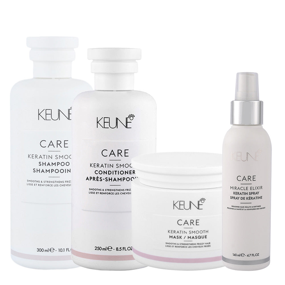 Keune Care Line Keratin Smooth Shampoo300ml Conditioner250ml Mask200ml Elixir Spray140ml