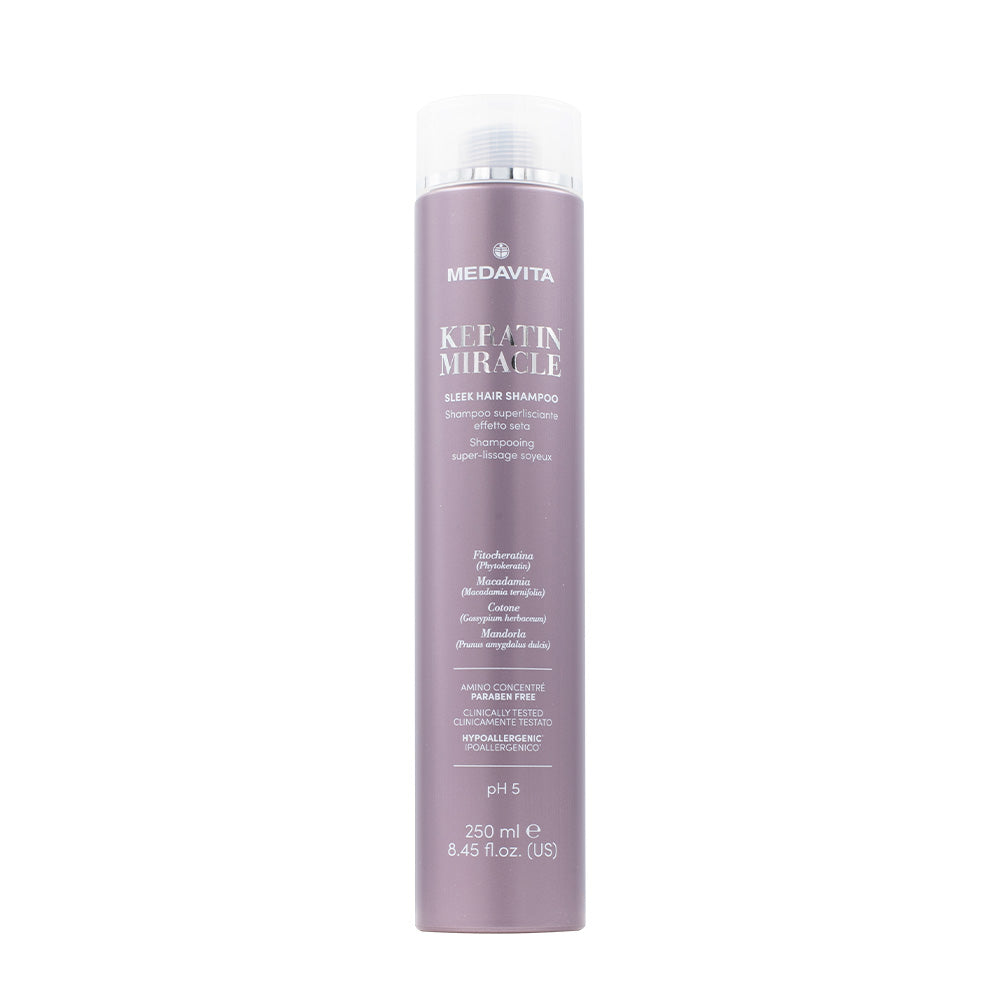 Medavita Lunghezze Keratin Miracle Sleek Hair Shampoo 250ml - shampoo lisciante