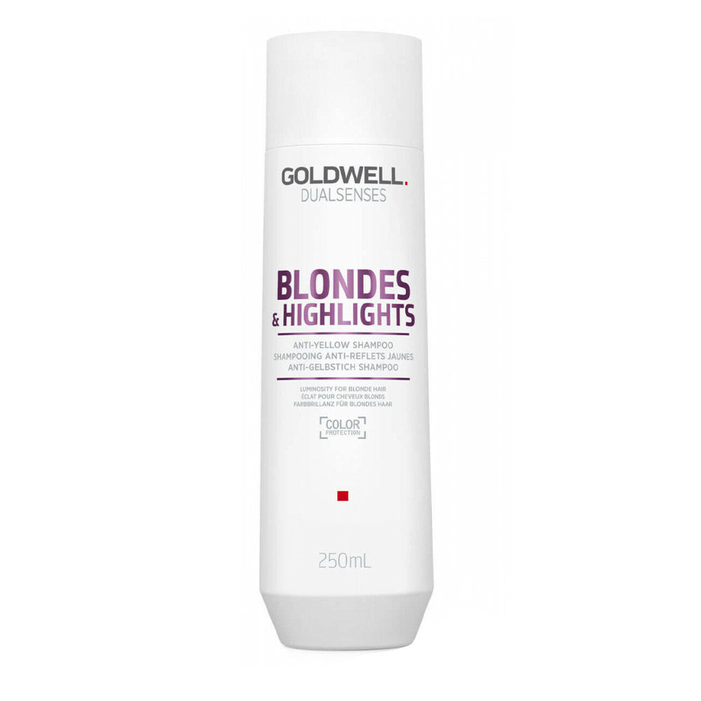 Goldwell Dualsenses Blonde & Highlights Anti-Yellow Shampoo 250ml - shampoo antigiallo per capelli colorati o naturali