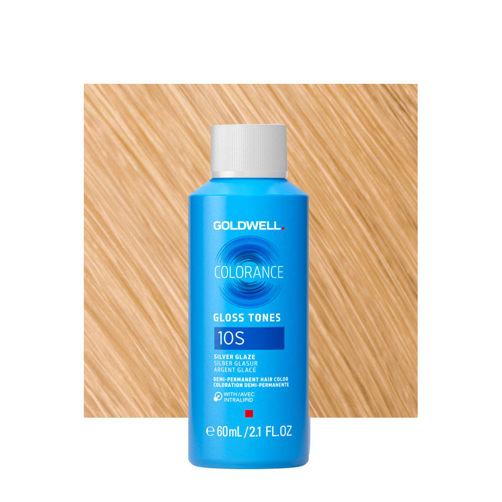 10S Goldwell Colorance Gloss Tones Cool Blonde Silver Glaze 60ml - colorazione demi-permanente