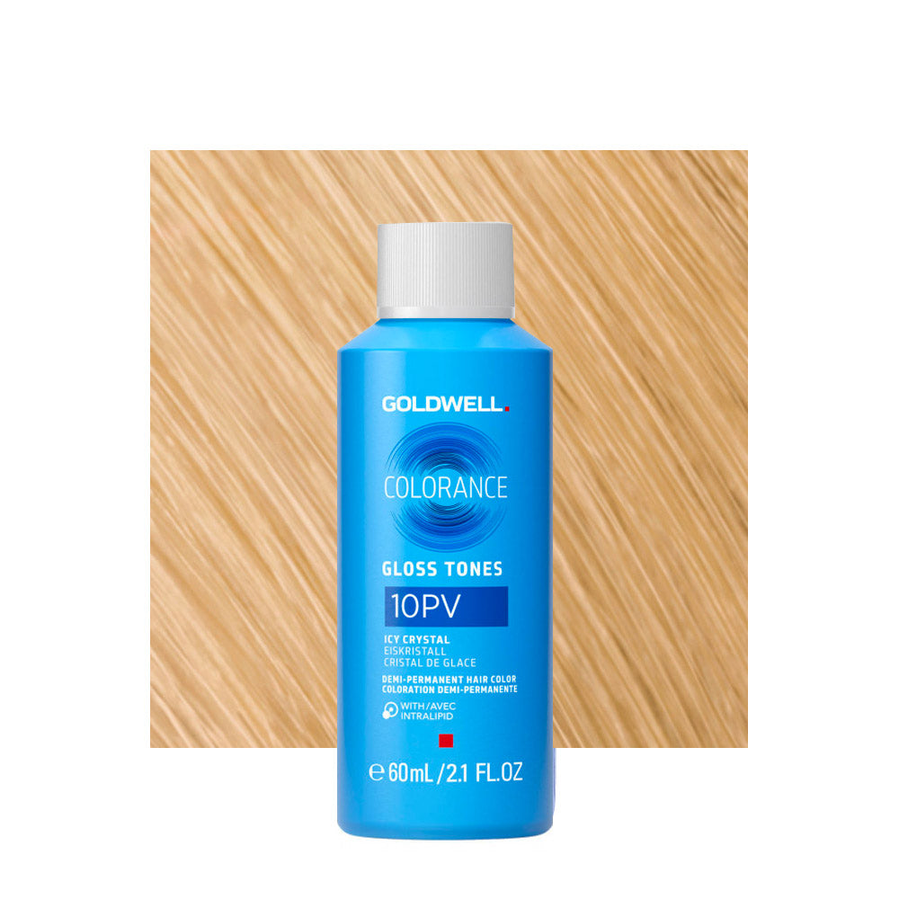 10PV Goldwell Colorance Gloss Tones Cool Blonde Icy Crystal 60ml - colorazione demi-permanente