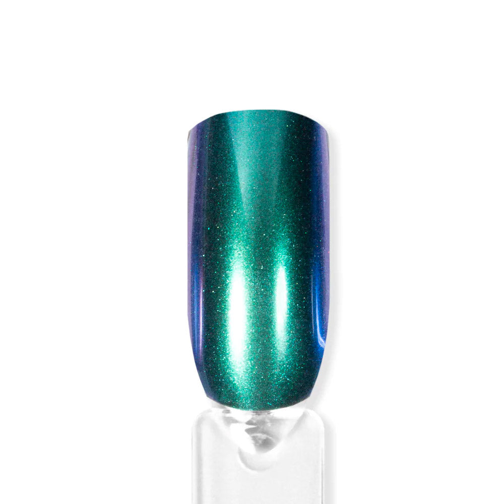 Mesauda MNP Chrome Powders Chameleon Turquoise Beetle 1gr - polvere per unghie