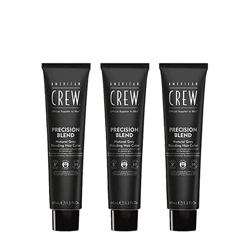 American Crew Precision Blend Naturale 3x40ml 4/5 - tinta capelli e barba