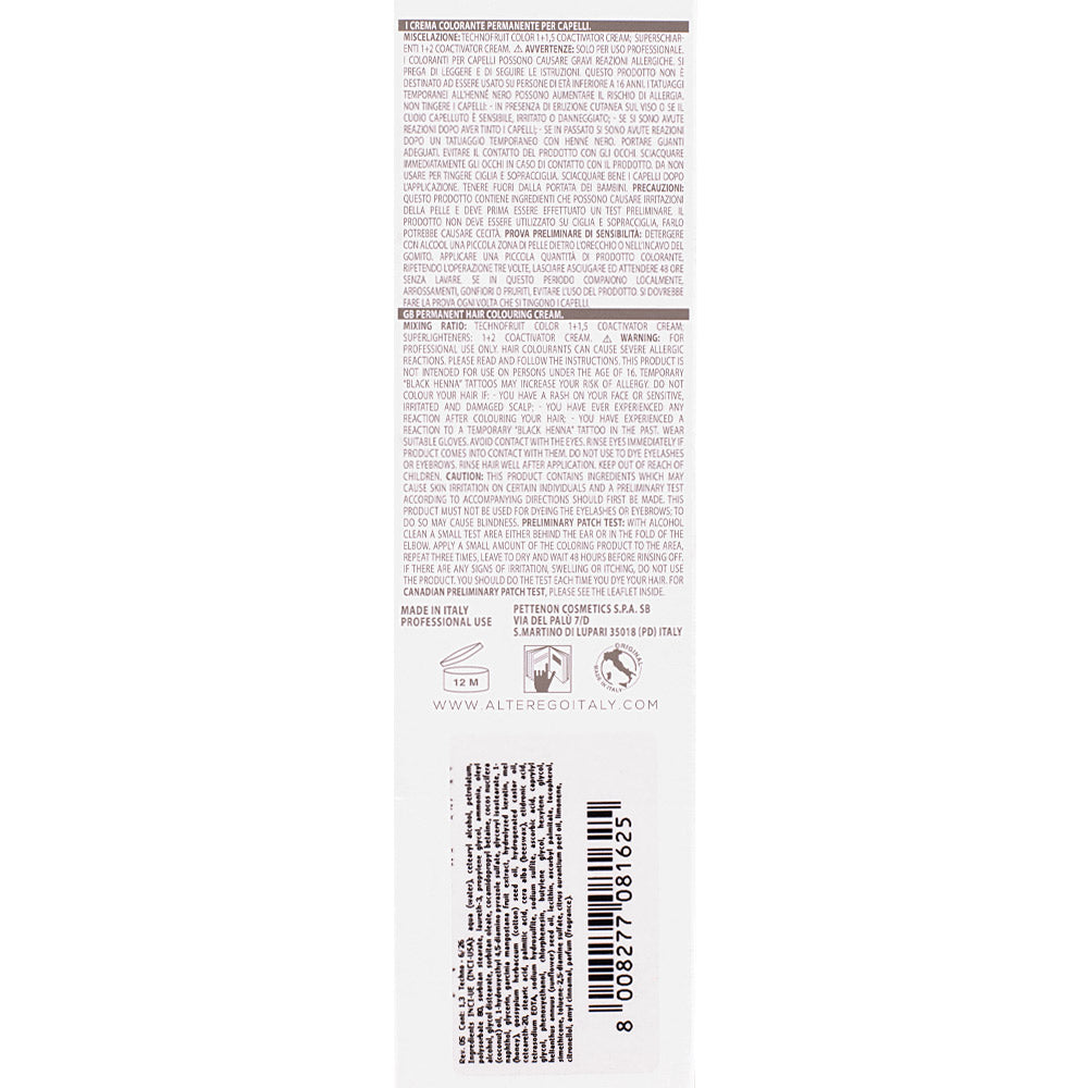 Alterego Technofruit Color 6/26 Biondo Scuro Irisé Rosso 100ml - colorazione permanente