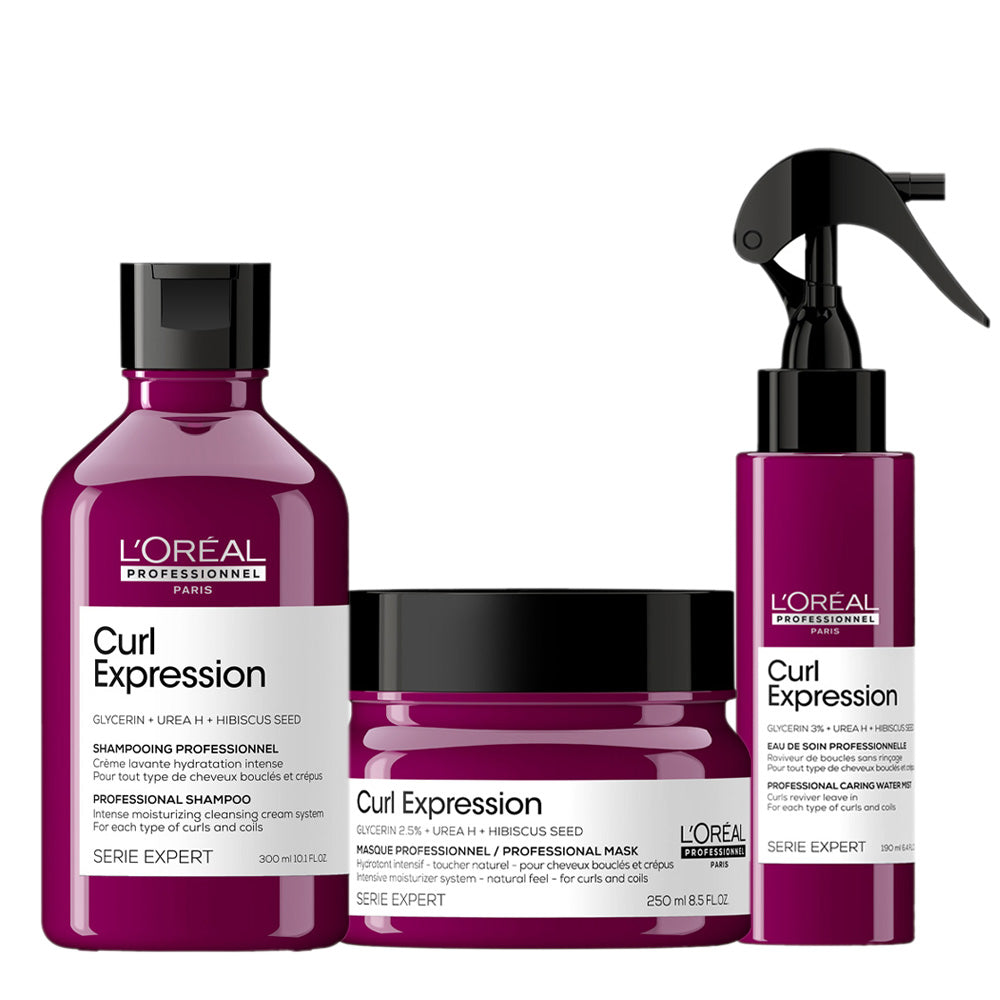 L'Oréal Professionnel Curl Expression Shampoo300ml Masque250ml Spray190ml