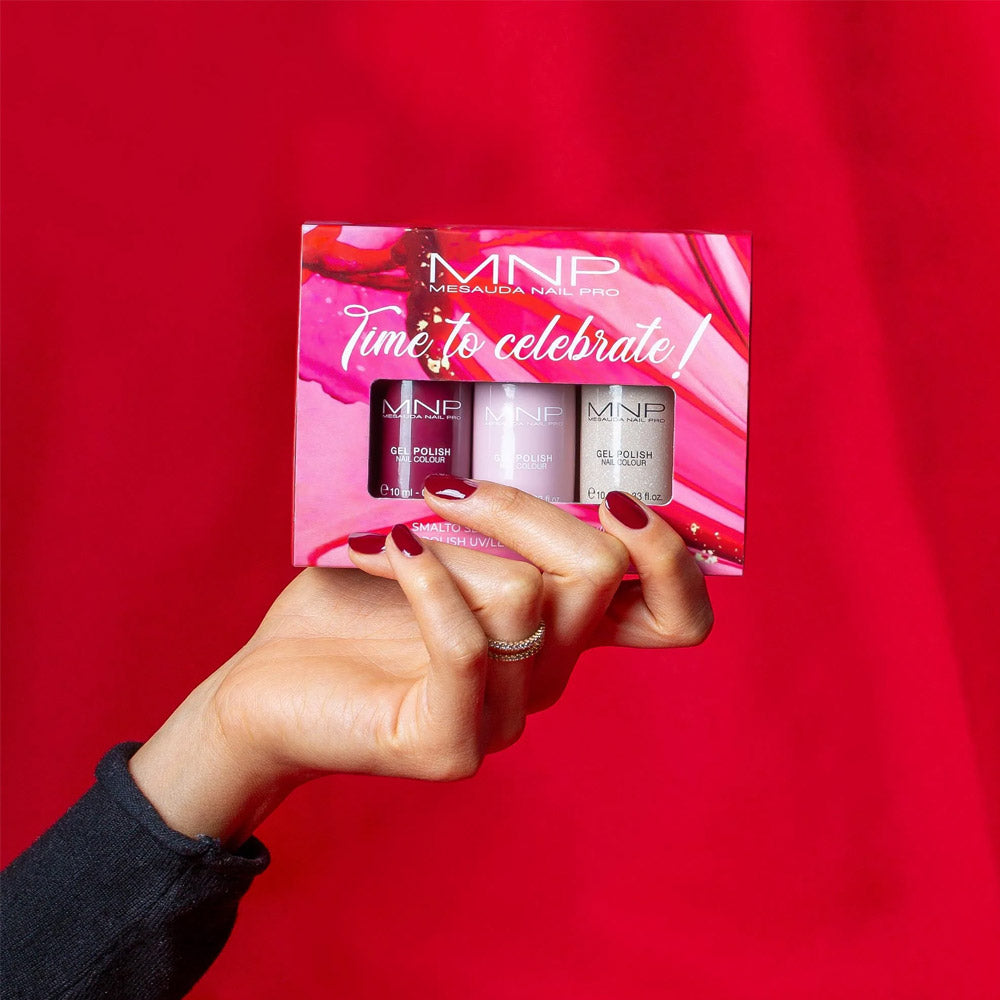 Mesauda MNP Time to Celebrate  Gel Polish Set 3x10ml - kit semipermanente