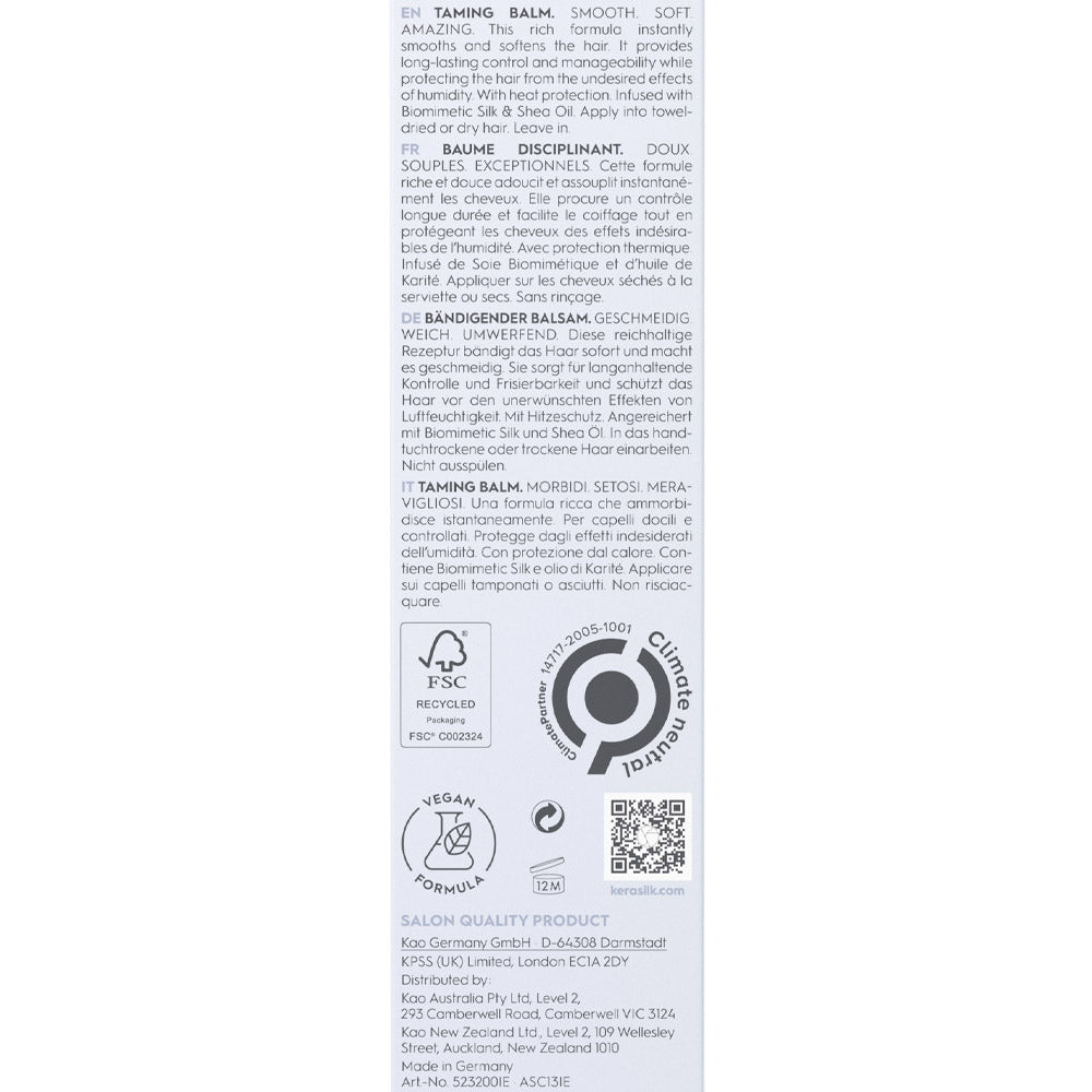 Kerasilk Specialists Taming Balm 75ml  - spray leave-in anti- umidità
