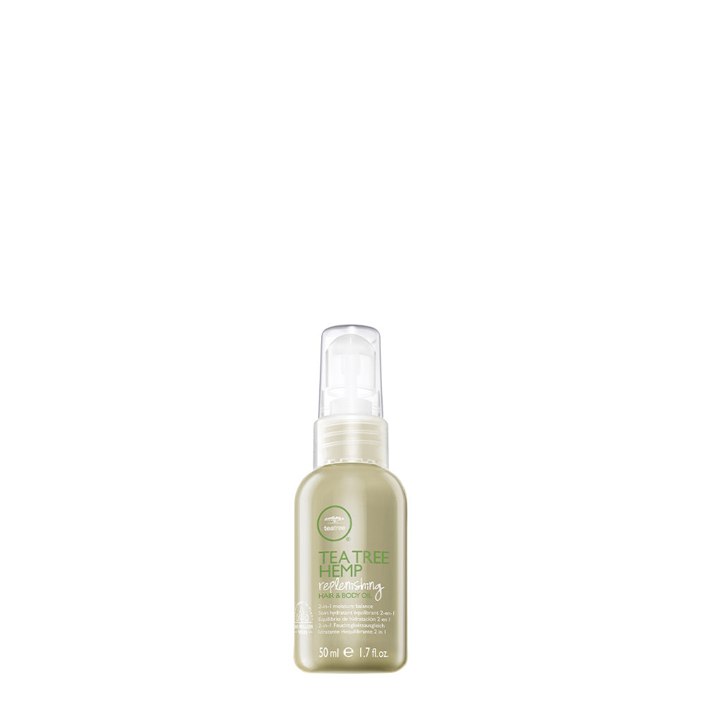 Tea Tree Hemp Replenishing Hair & Body Oil 50ml - idratante riequilibrante