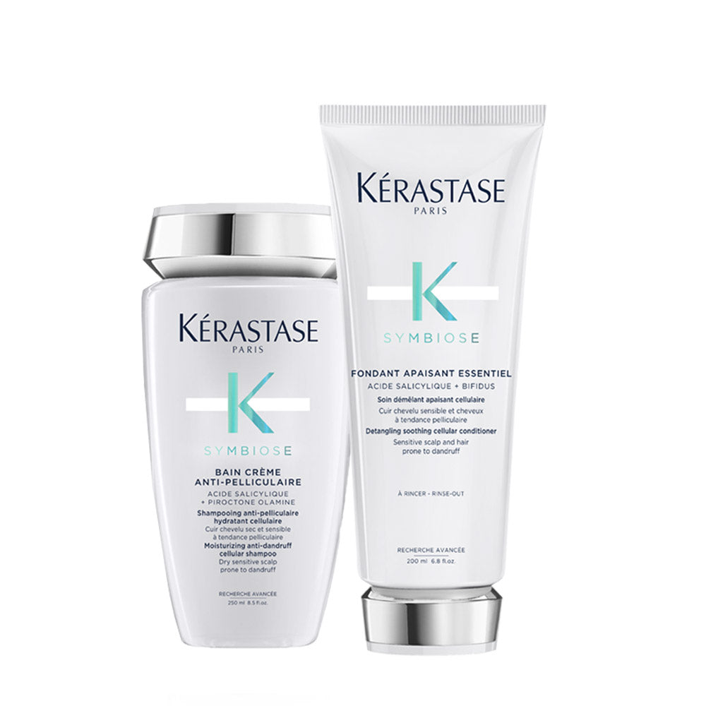Kerastase Symbiose Bain Crème Anti-Pelliculaire 250ml Fondant Apaisant 200ml