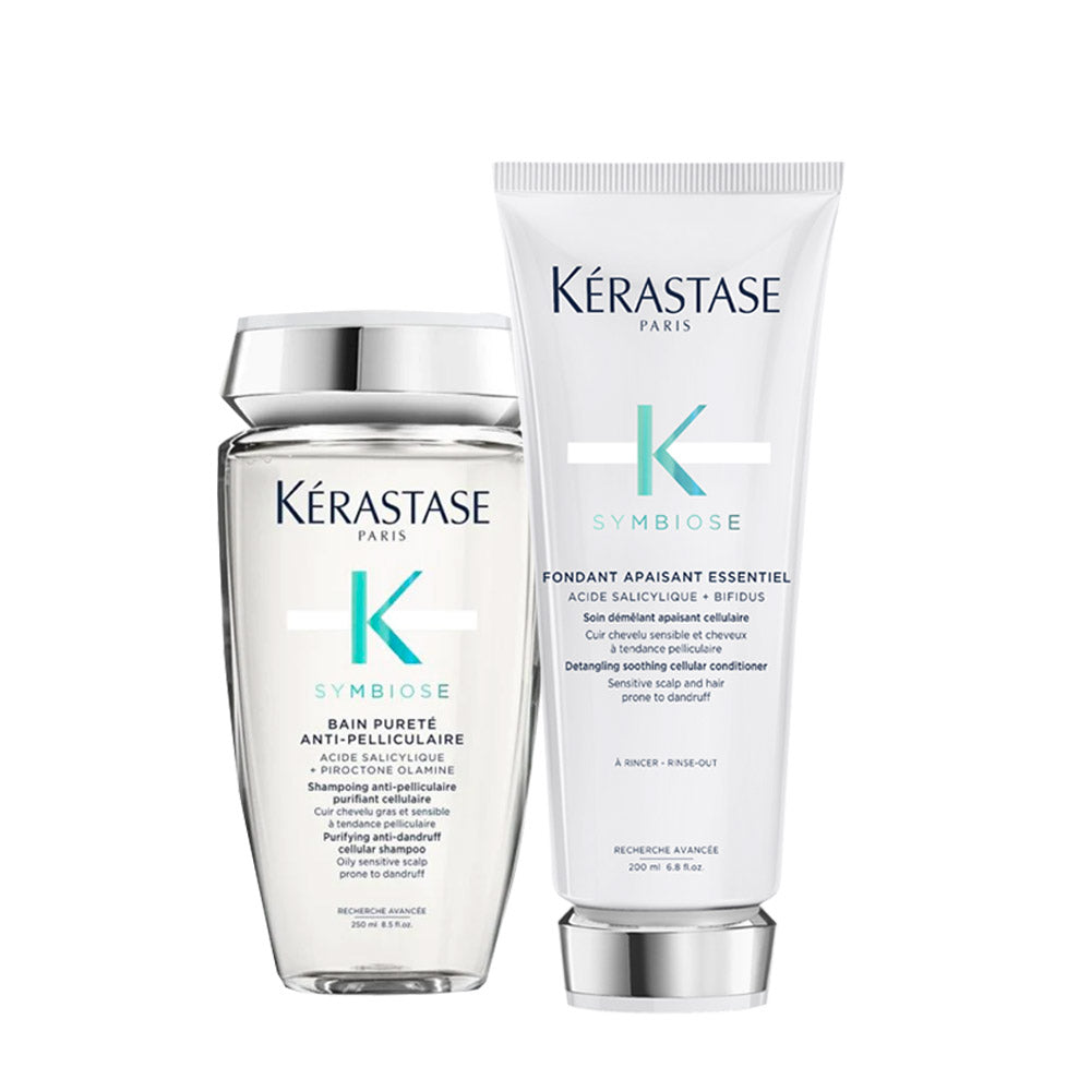 Kerastase Symbiose Bain Pureté Anti-Pelliculaire 250ml Fondant Apaisant 200ml