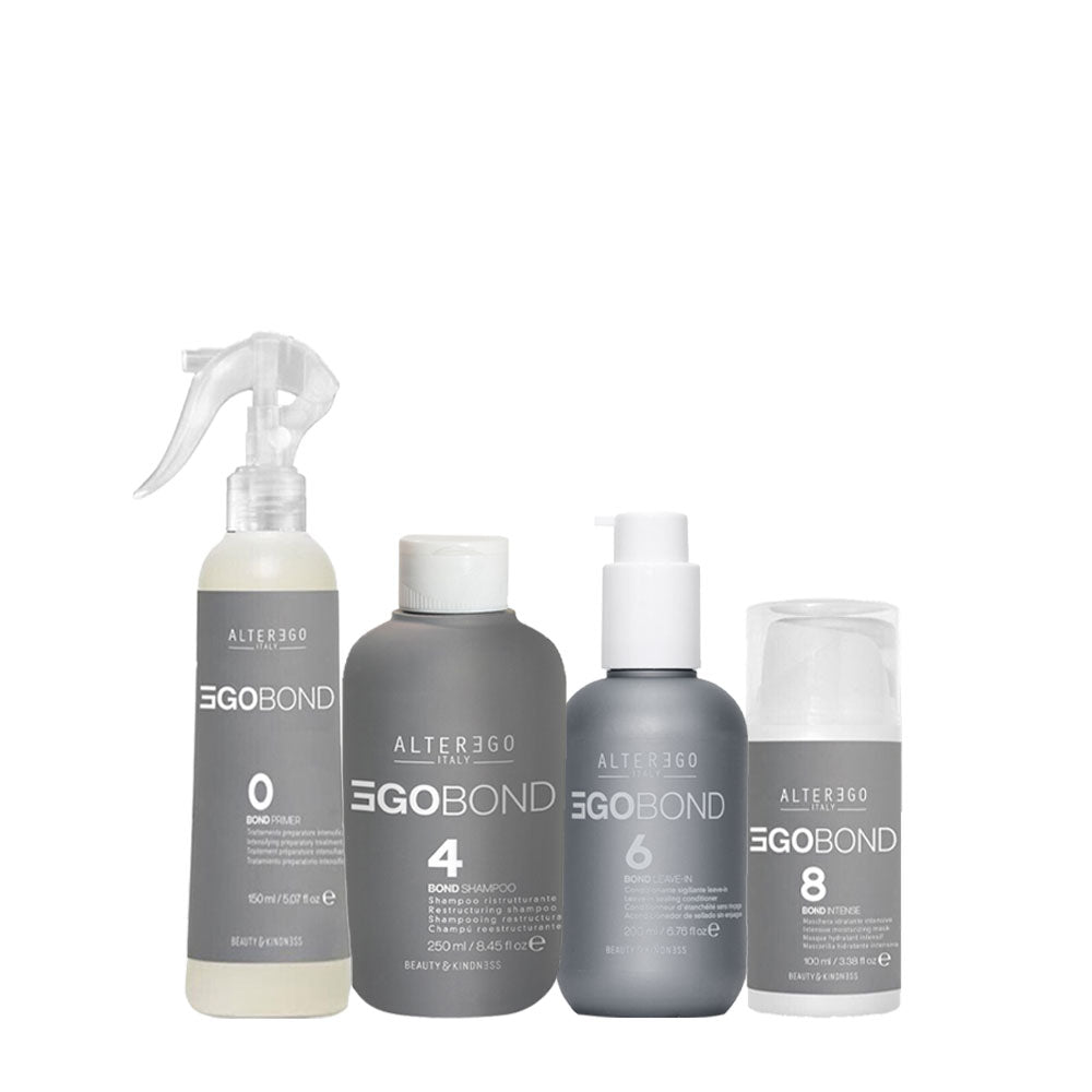 Alterego EgoBond 0 Primer125ml 4 Shampoo250ml 6 Conditioner200ml 8 Intense100ml
