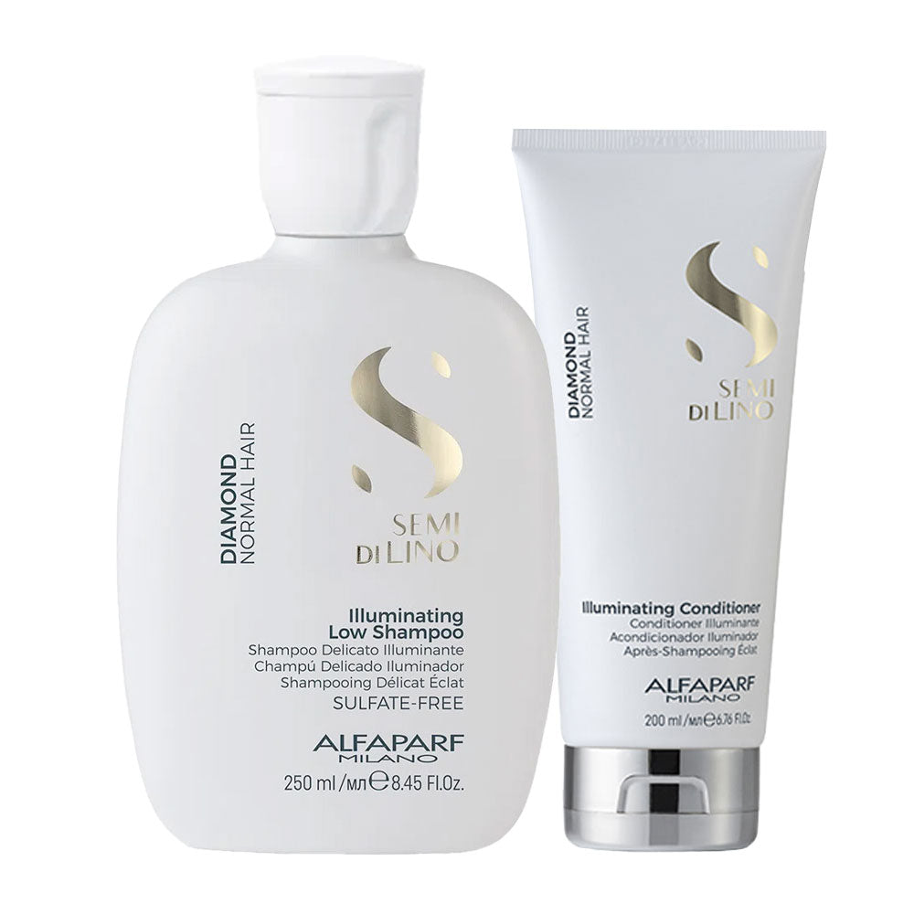 Alfaparf Milano Semi Di Lino Diamond Shampoo 250ml Conditioner 200ml