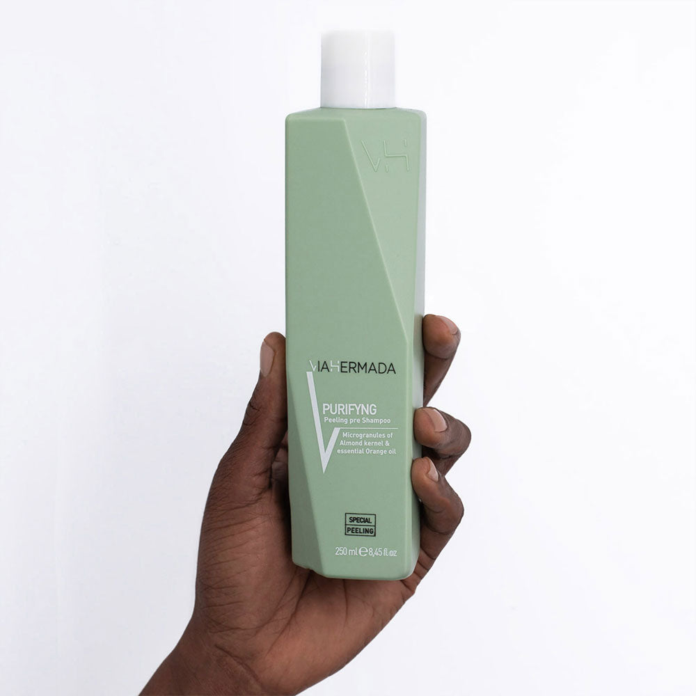 VIAHERMADA Purifyng Peeling 250ml Shampoo 250ml Lotion 125ml Silky Oil 50ml