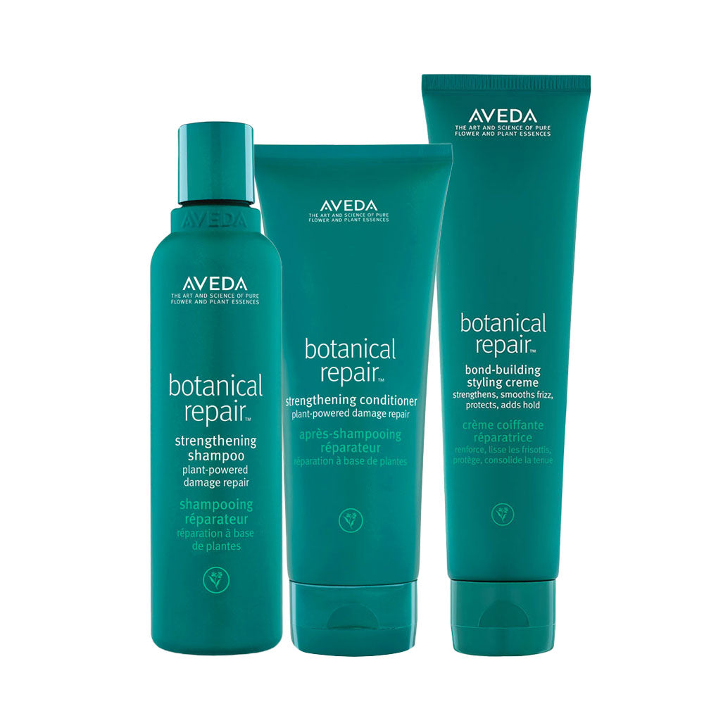 Aveda Botanical Repair Strengthening Shampoo 200ml Conditioner 200ml Creme 150ml