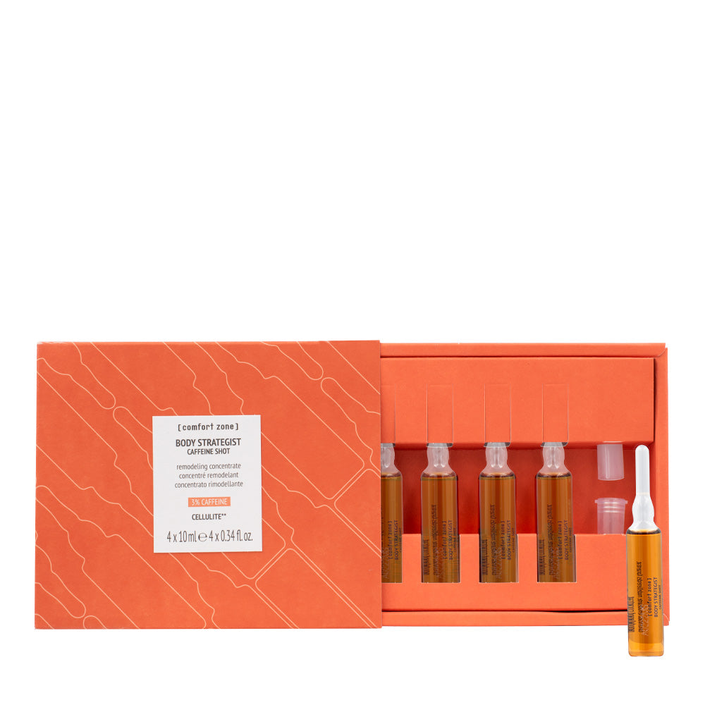Comfort Zone Body Strategist Caffeine Shot 4x10ml - concentrato rimodellante