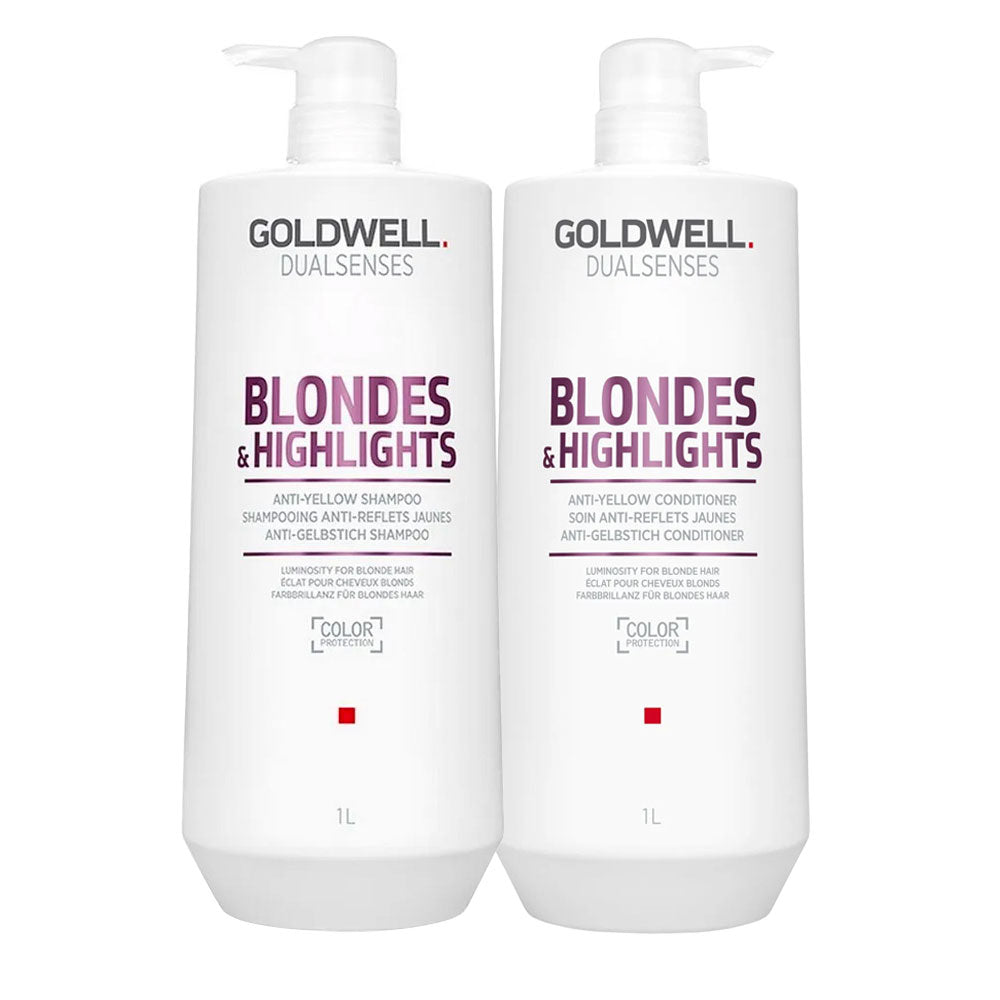 Goldwell Dualsenses Blonde & Highlights Shampoo 1000ml Conditioner 1000ml