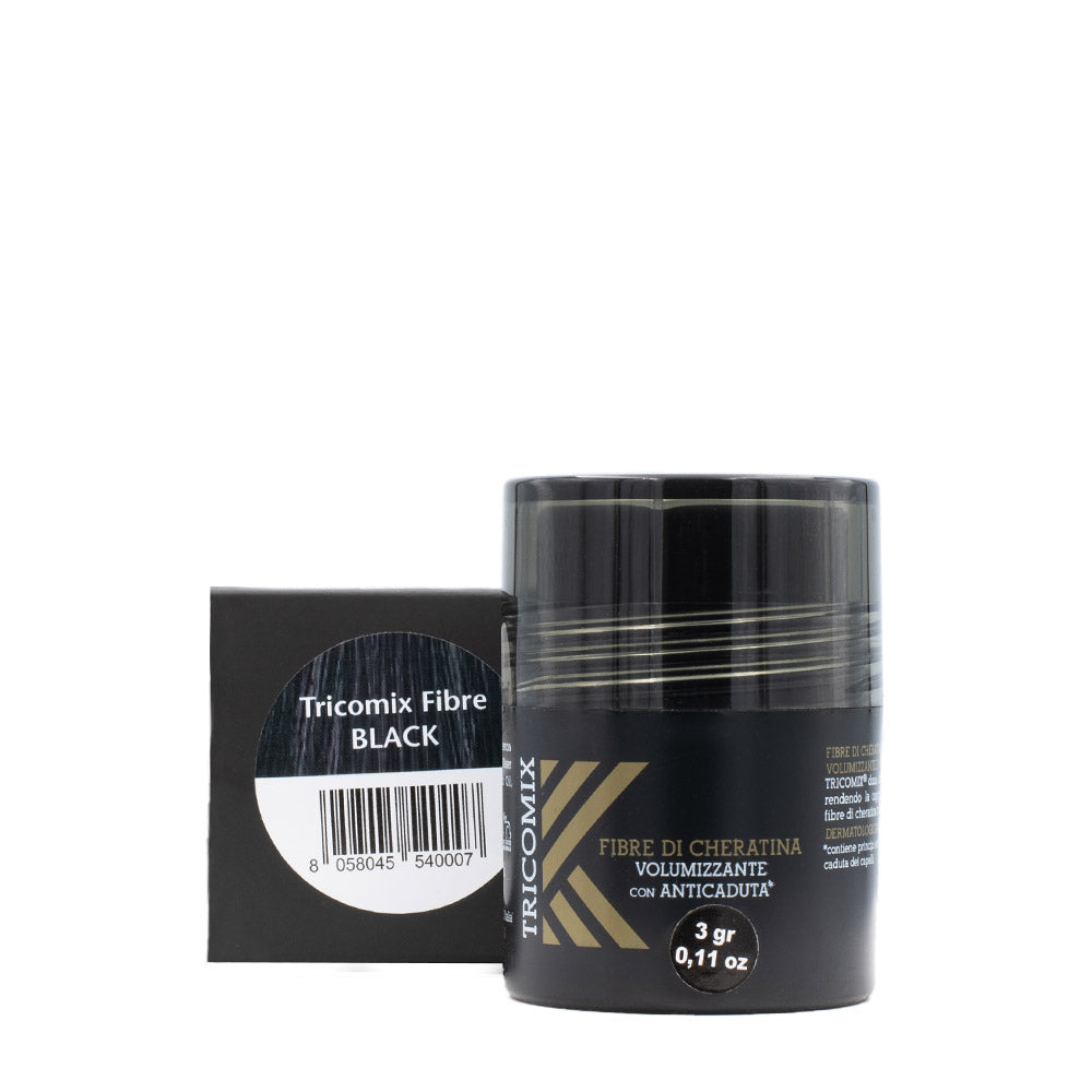 Tricomix Fibre Di Cheratina Black 3gr - fibre di cheratina volumizzanti
