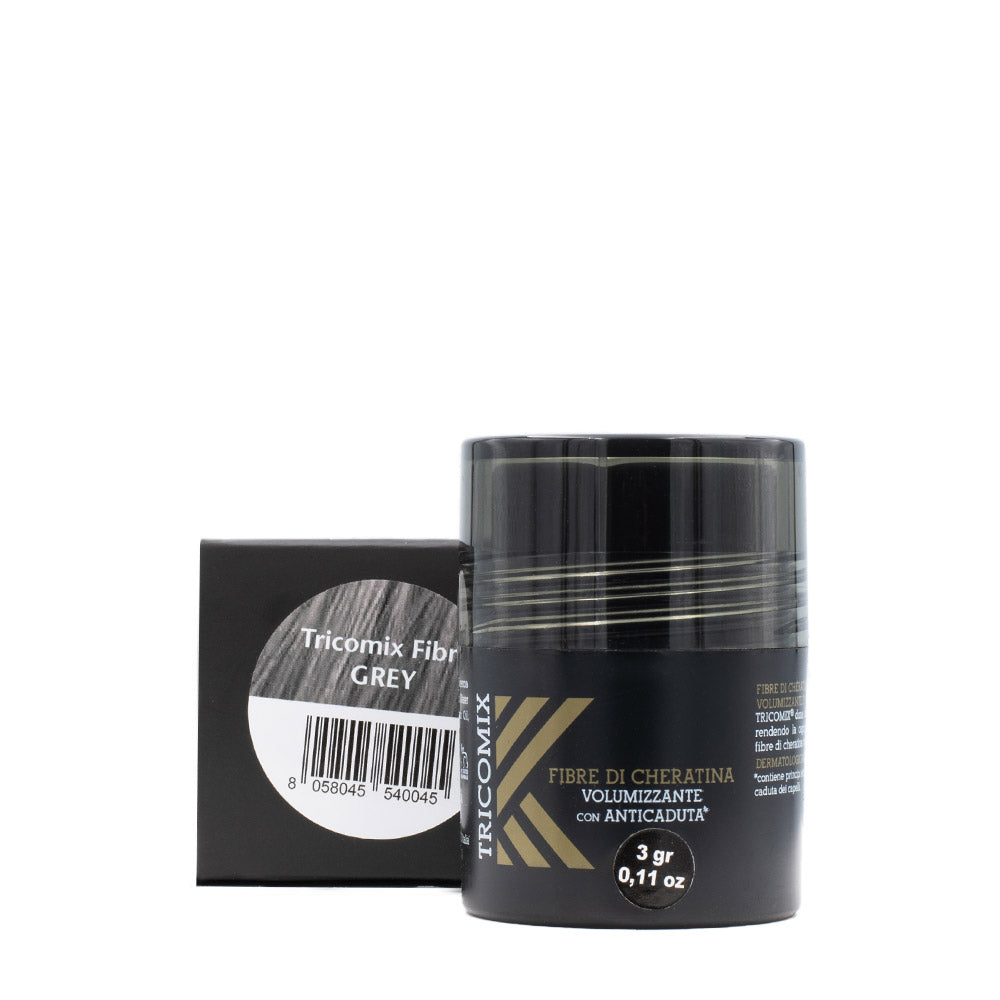 Tricomix Fibre Di Cheratina Grey 3gr - fibre di cheratina volumizzanti