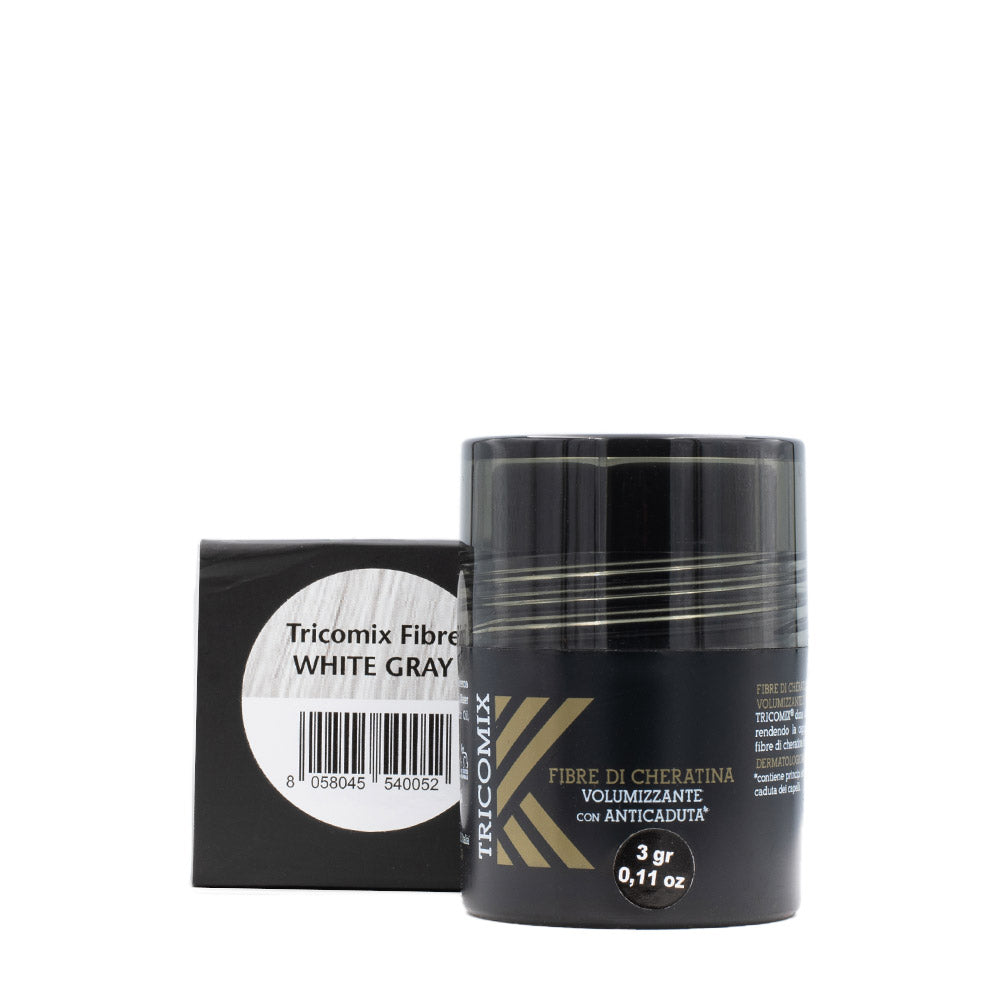Tricomix Fibre Di Cheratina White Gray 3gr - fibre di cheratina volumizzanti