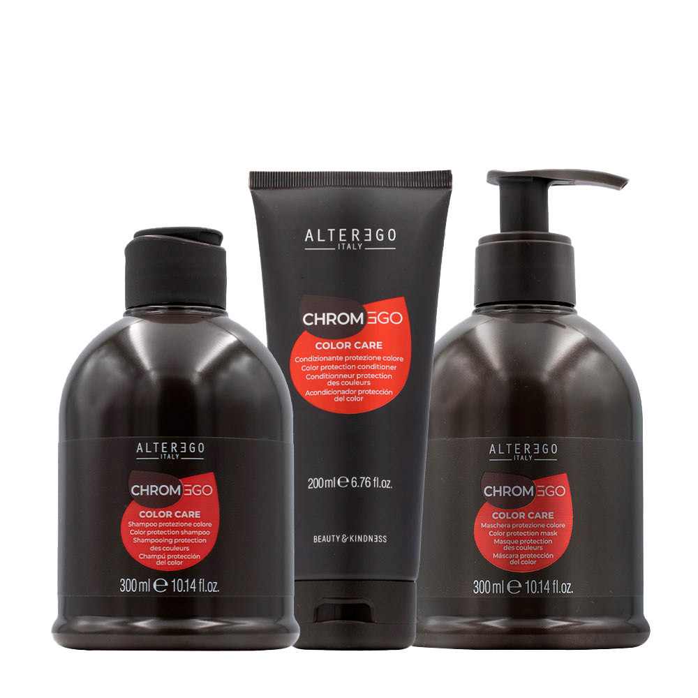 Alterego ChromEgo Color Care Shampoo 300ml  Conditioner 200ml  Cream 300ml