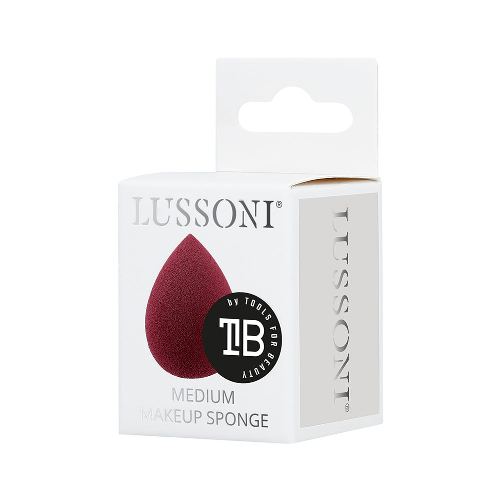 Lussoni Make Up Burgundy Raindrop Medium Sponge  - spugna make up a goccia