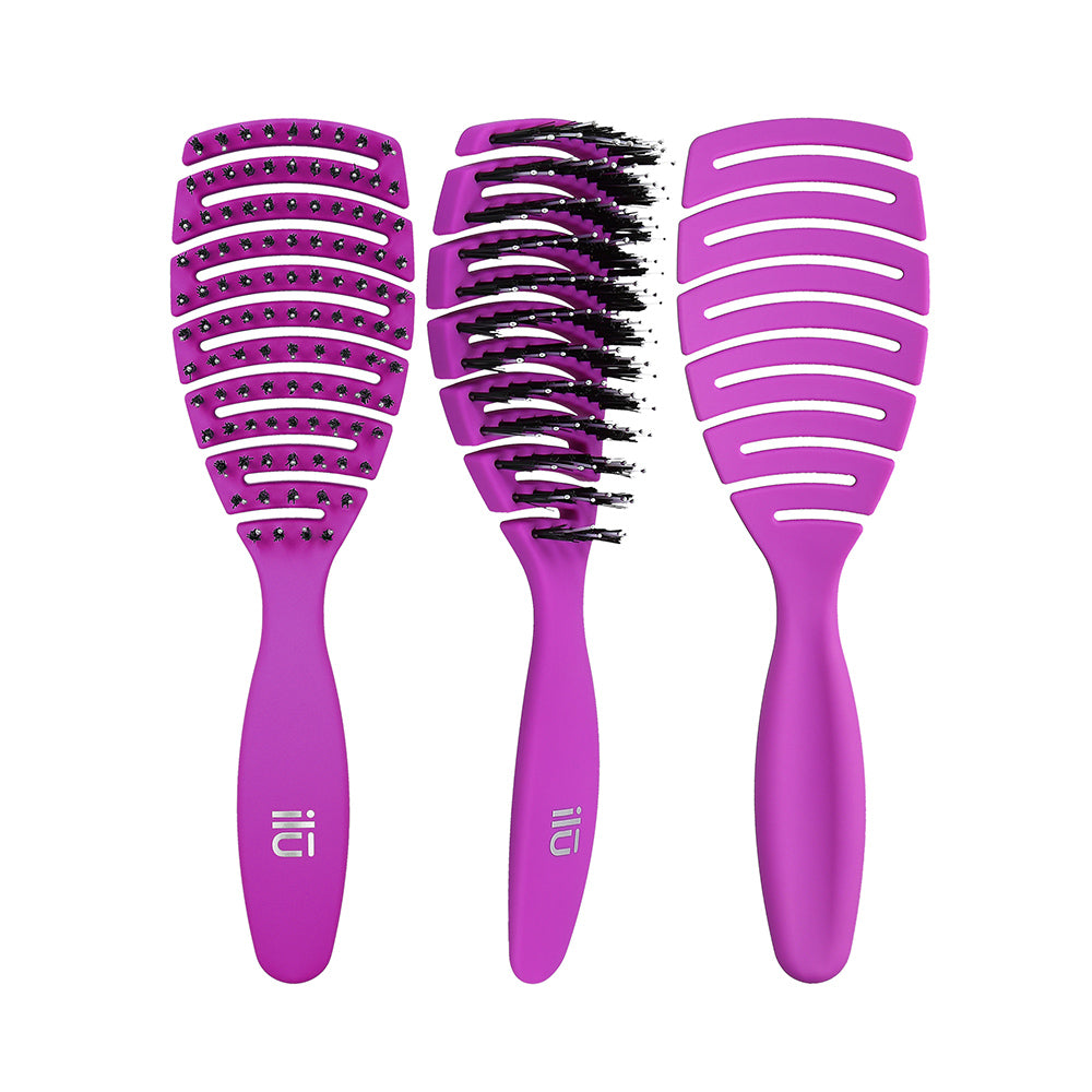 Ilū Easy Detangling Hair Brush Purple - spazzola districante