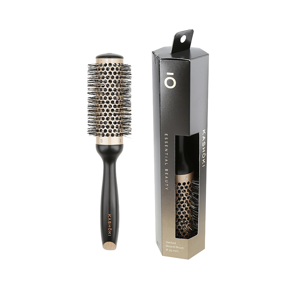 Kashōki Hair Brush Essential Beauty 35mm - spazzola tonda