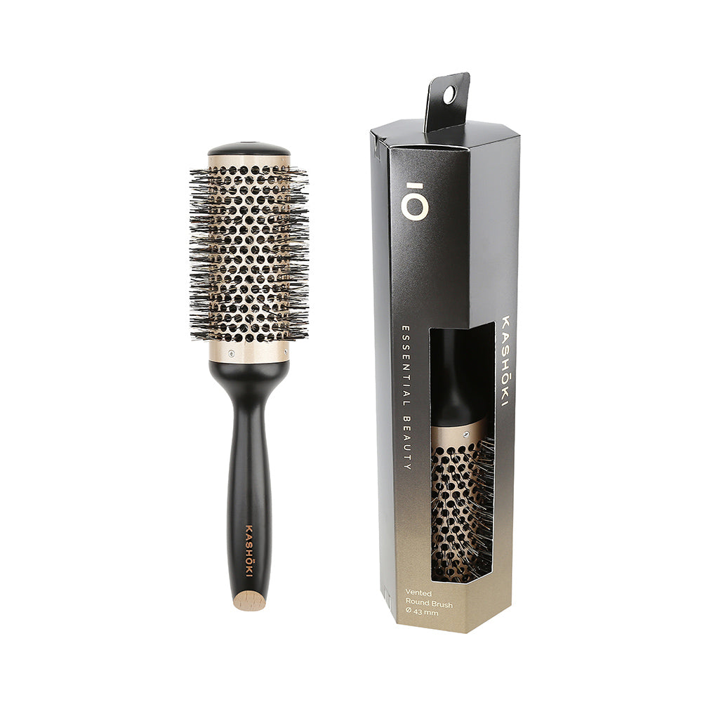 Kashōki Hair Brush Essential Beauty 43mm - spazzola tonda
