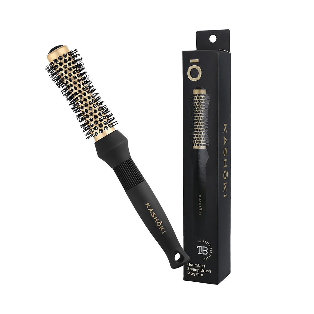 Kashōki Hair Brush Hourglass Styling 25mm - spazzola a clessidra