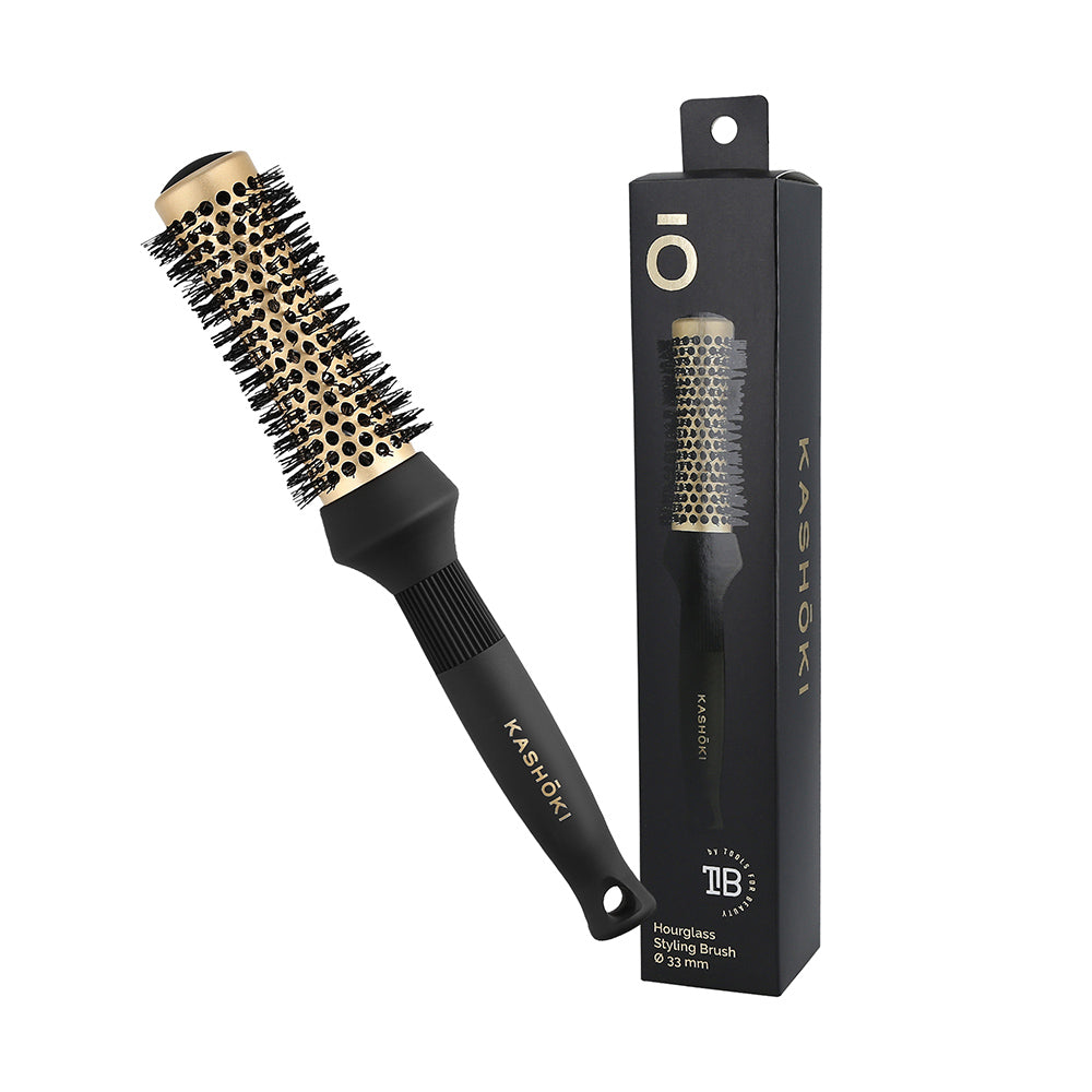 Kashōki Hair Brush Hourglass Styling 33mm - spazzola a clessidra