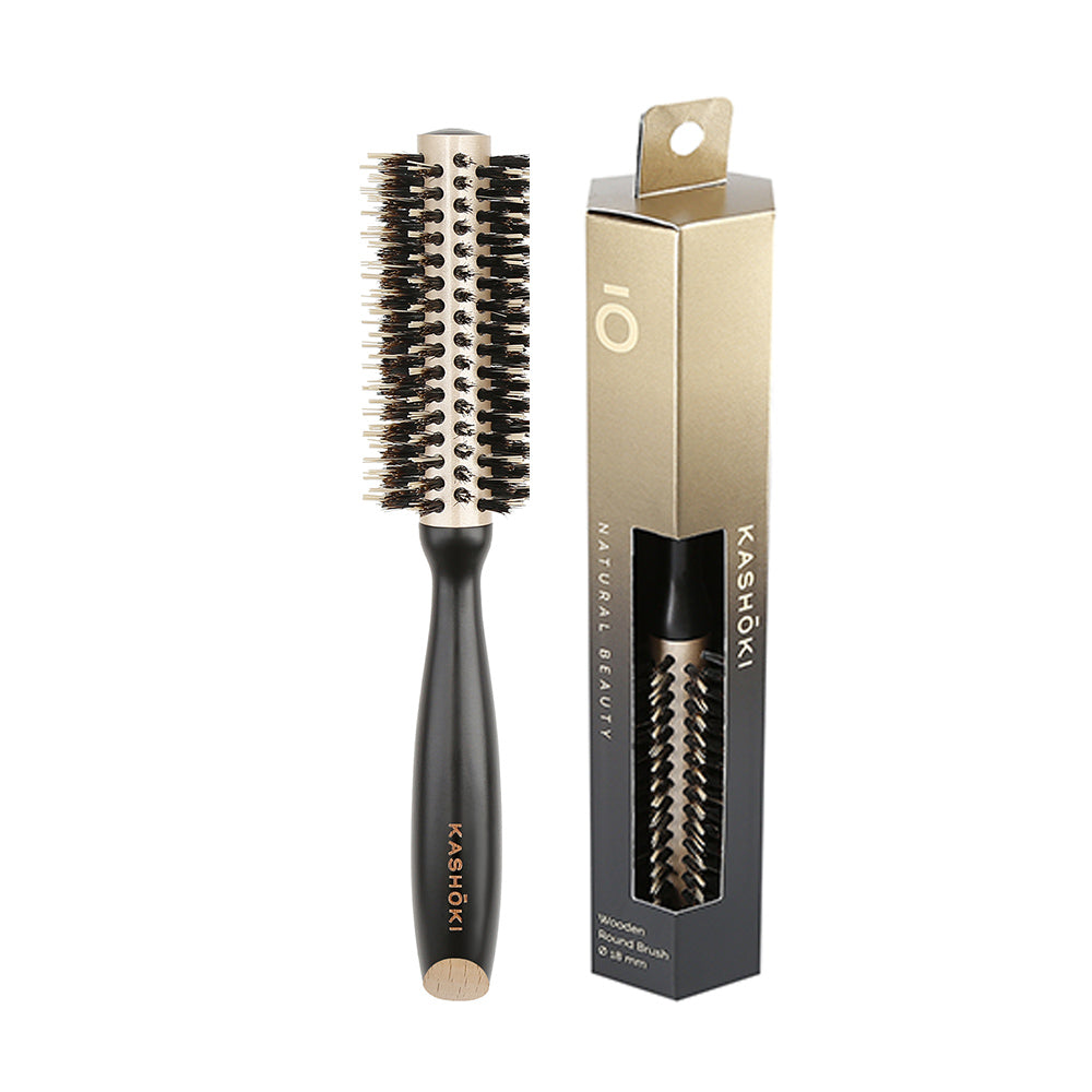 Kashōki Hair Brush Natural Beauty 18mm - spazzola in legno