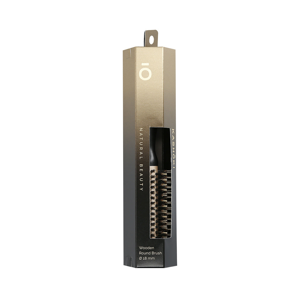 Kashōki Hair Brush Natural Beauty 18mm - spazzola in legno